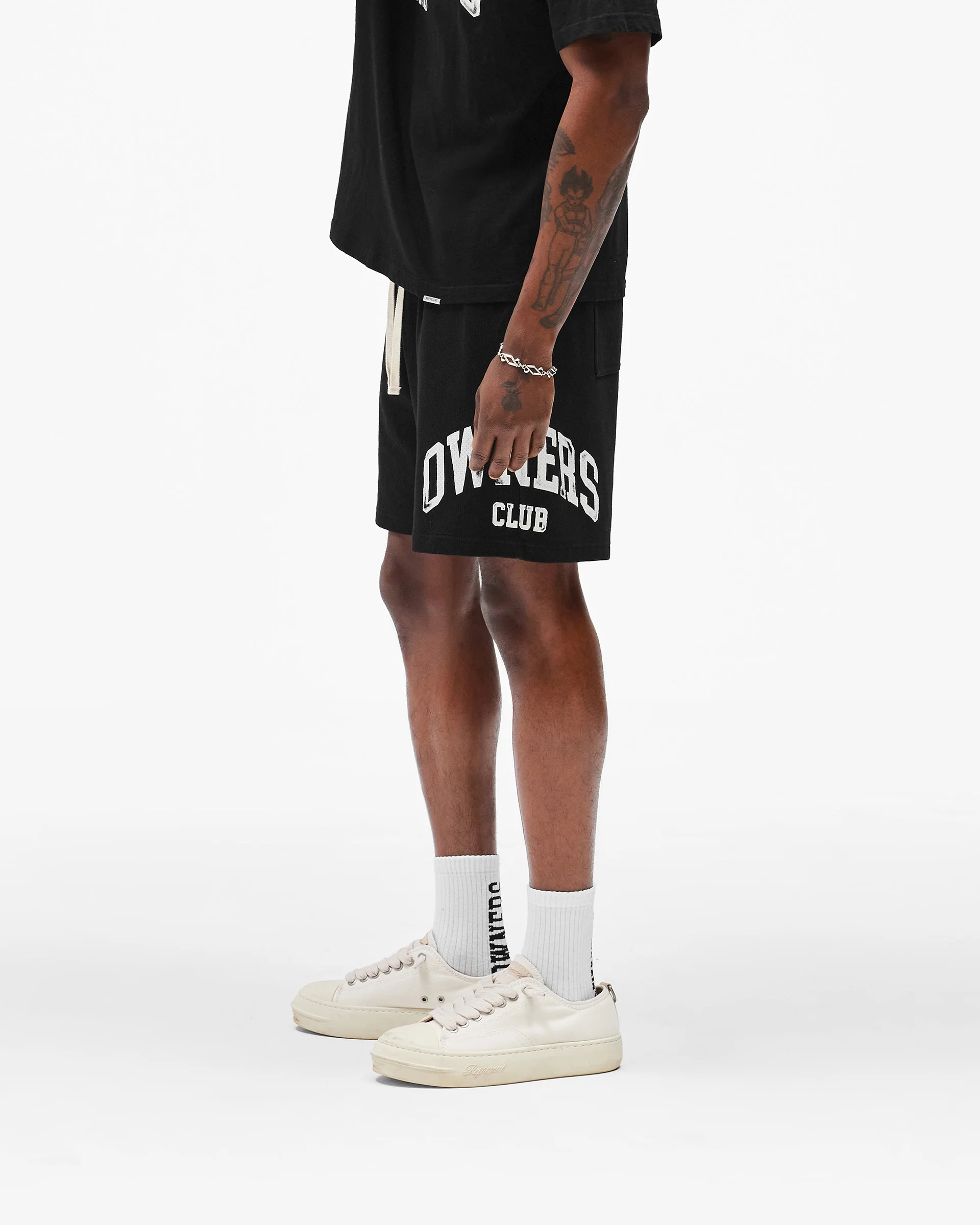 Represent Owners Club Mesh Short - Jet Black - Image 4