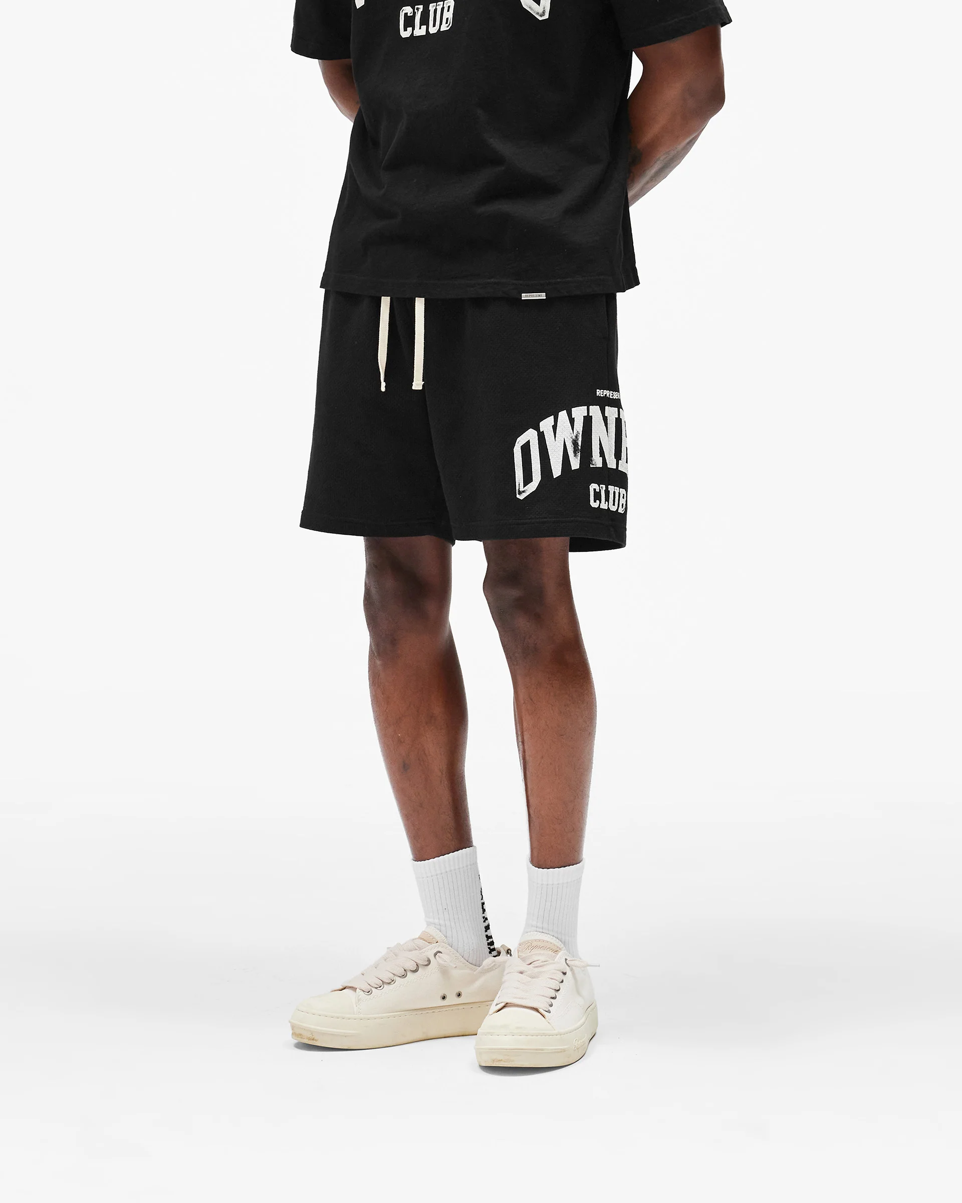 Represent Owners Club Mesh Short - Jet Black - Image 5