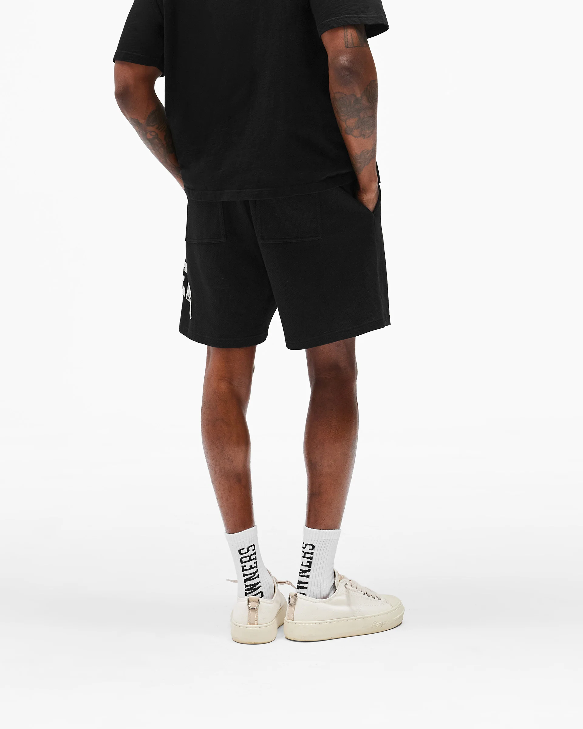 Represent Owners Club Mesh Short - Jet Black - Image 6