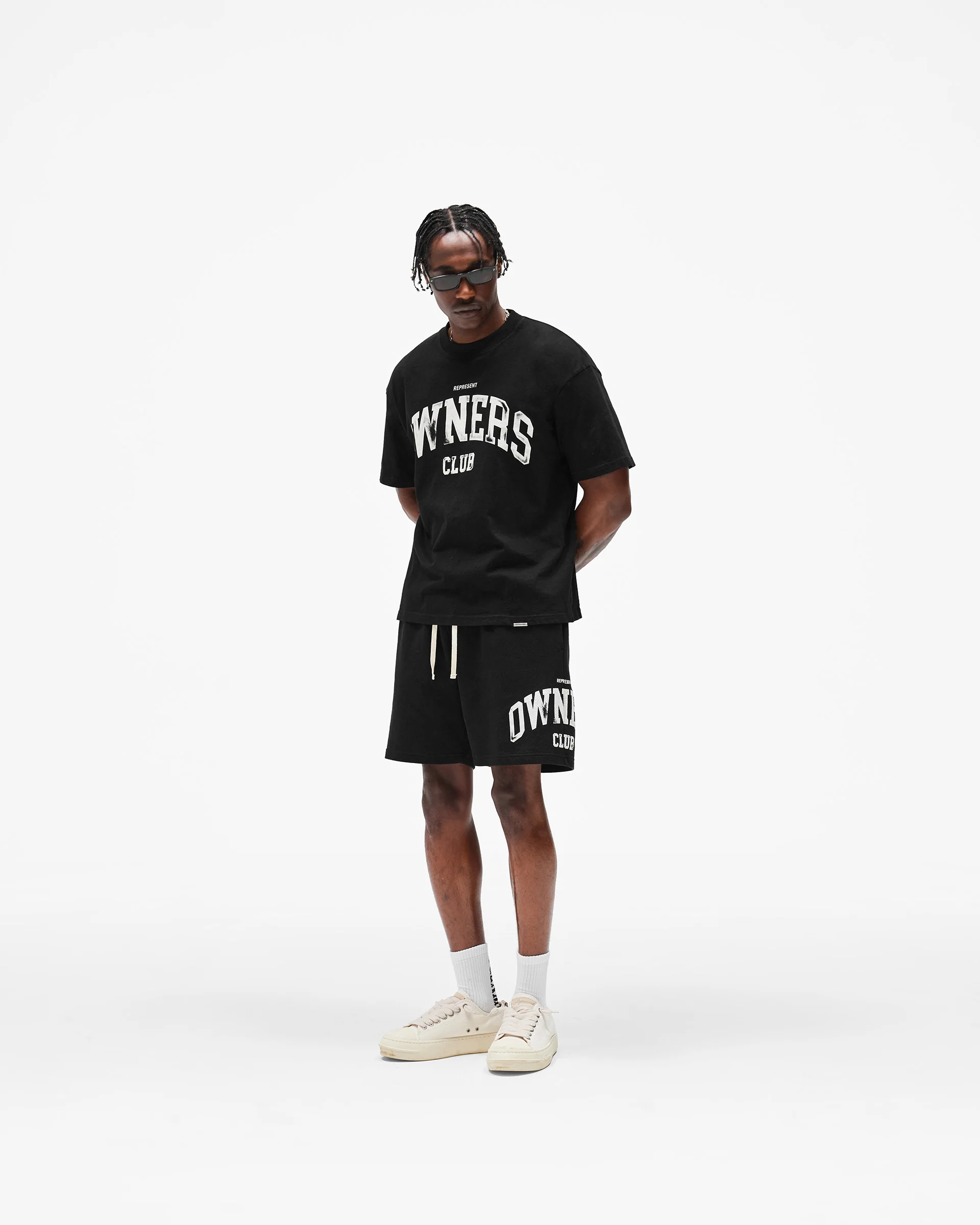 Represent Owners Club Mesh Short - Jet Black - Image 9