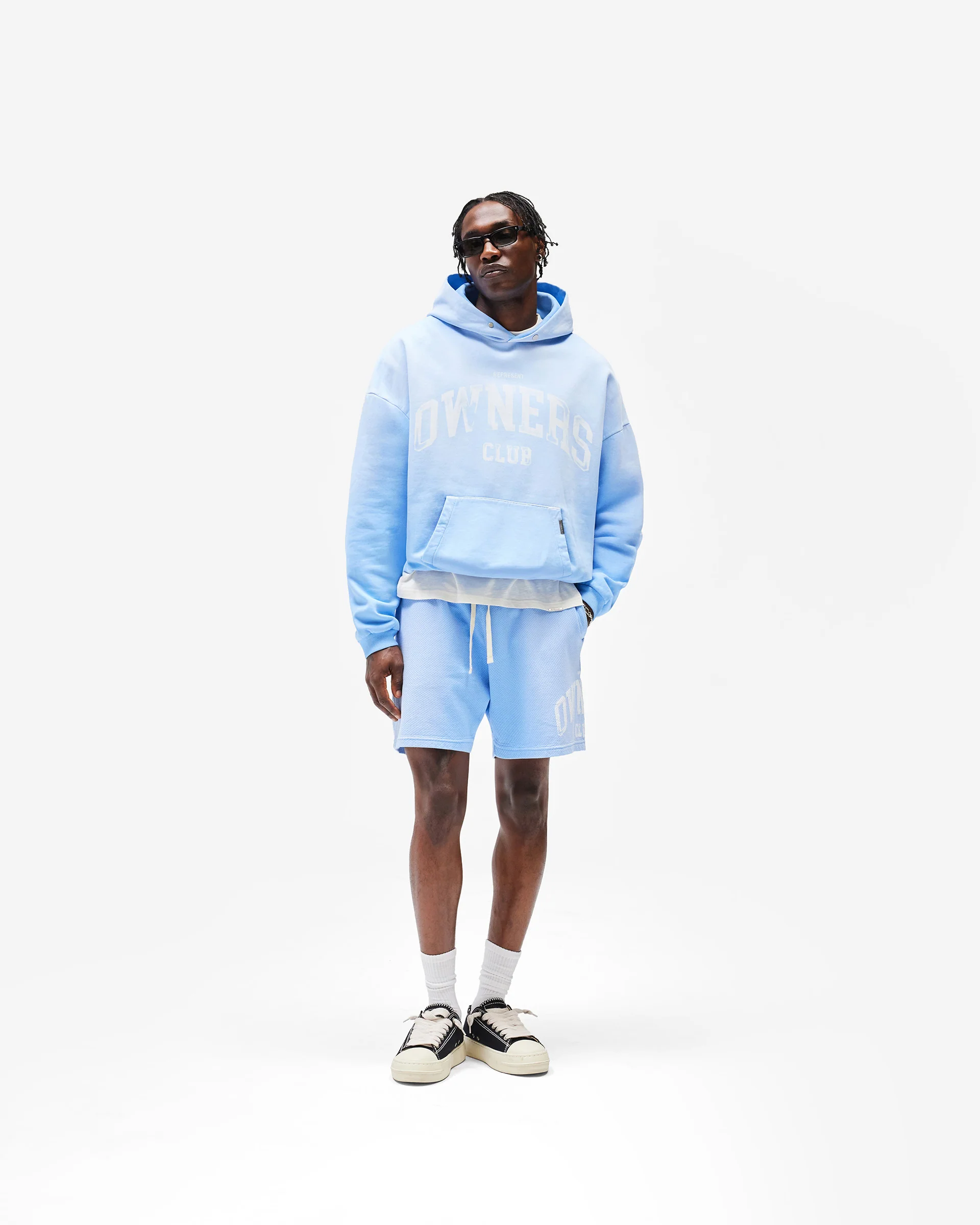 Represent Owners Club Mesh Short - Sky Blue - Image 7