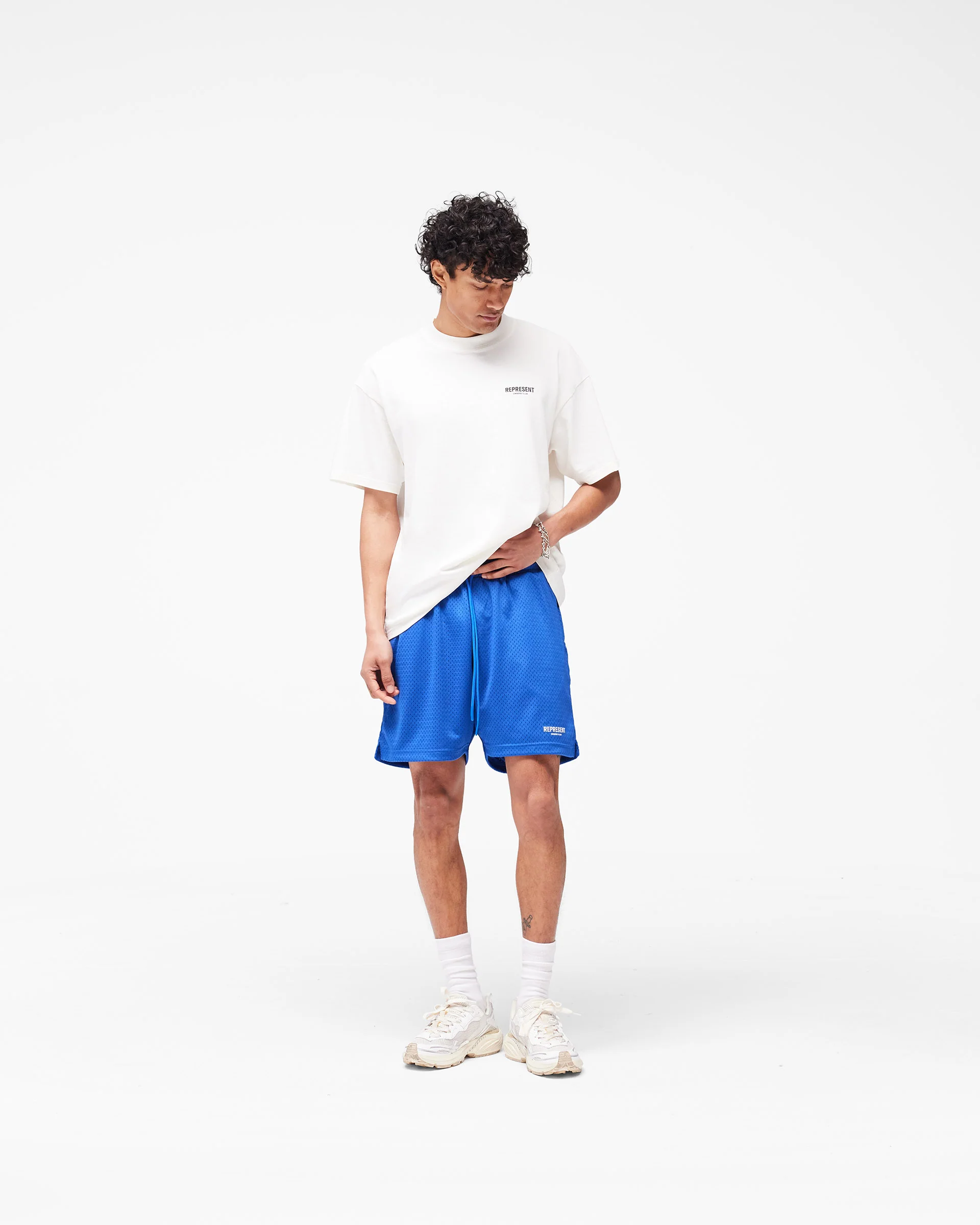 Represent Owners Club Mesh Shorts - Cobalt - Image 6