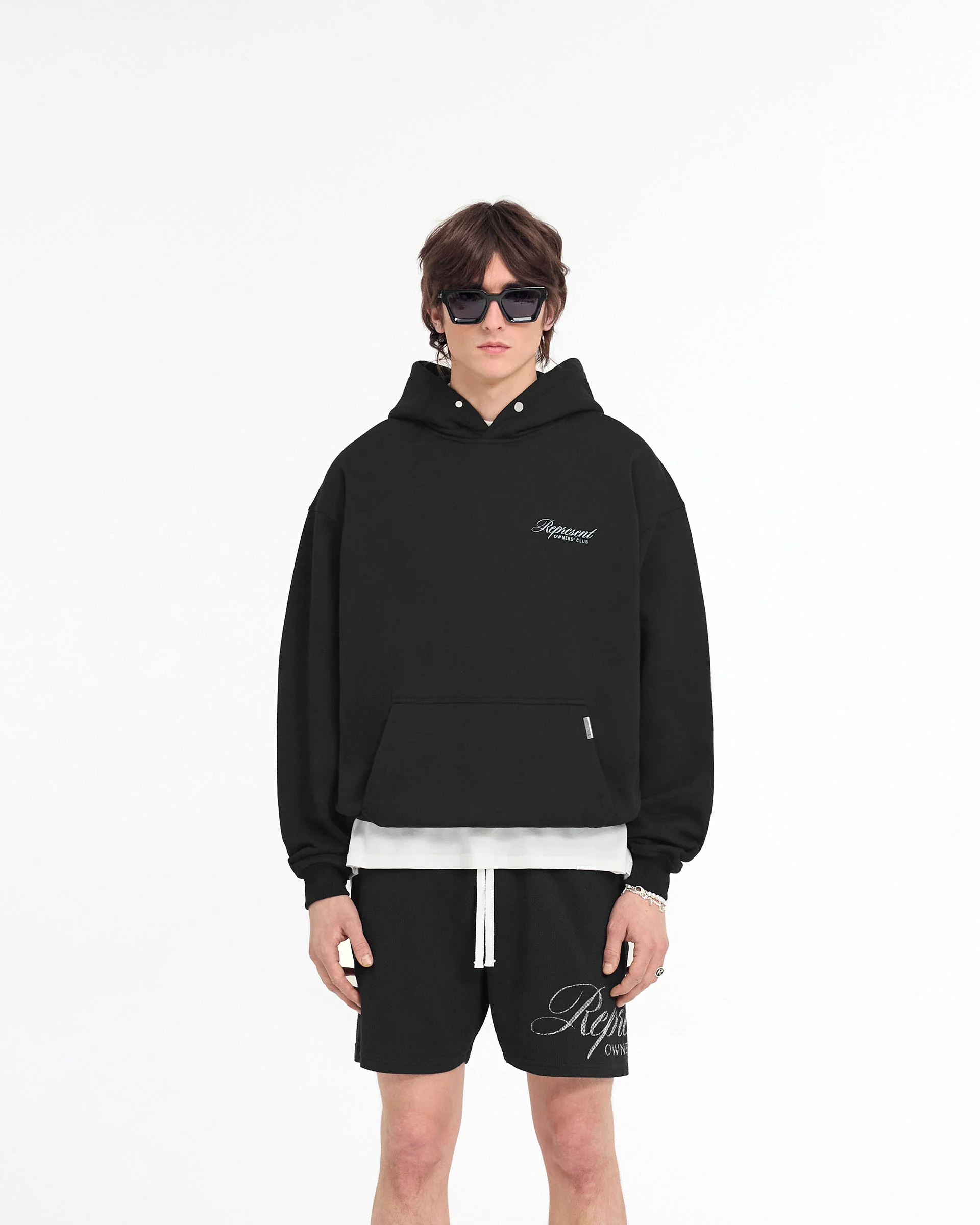 Represent Owners Club Script Hoodie - Black - Image 3