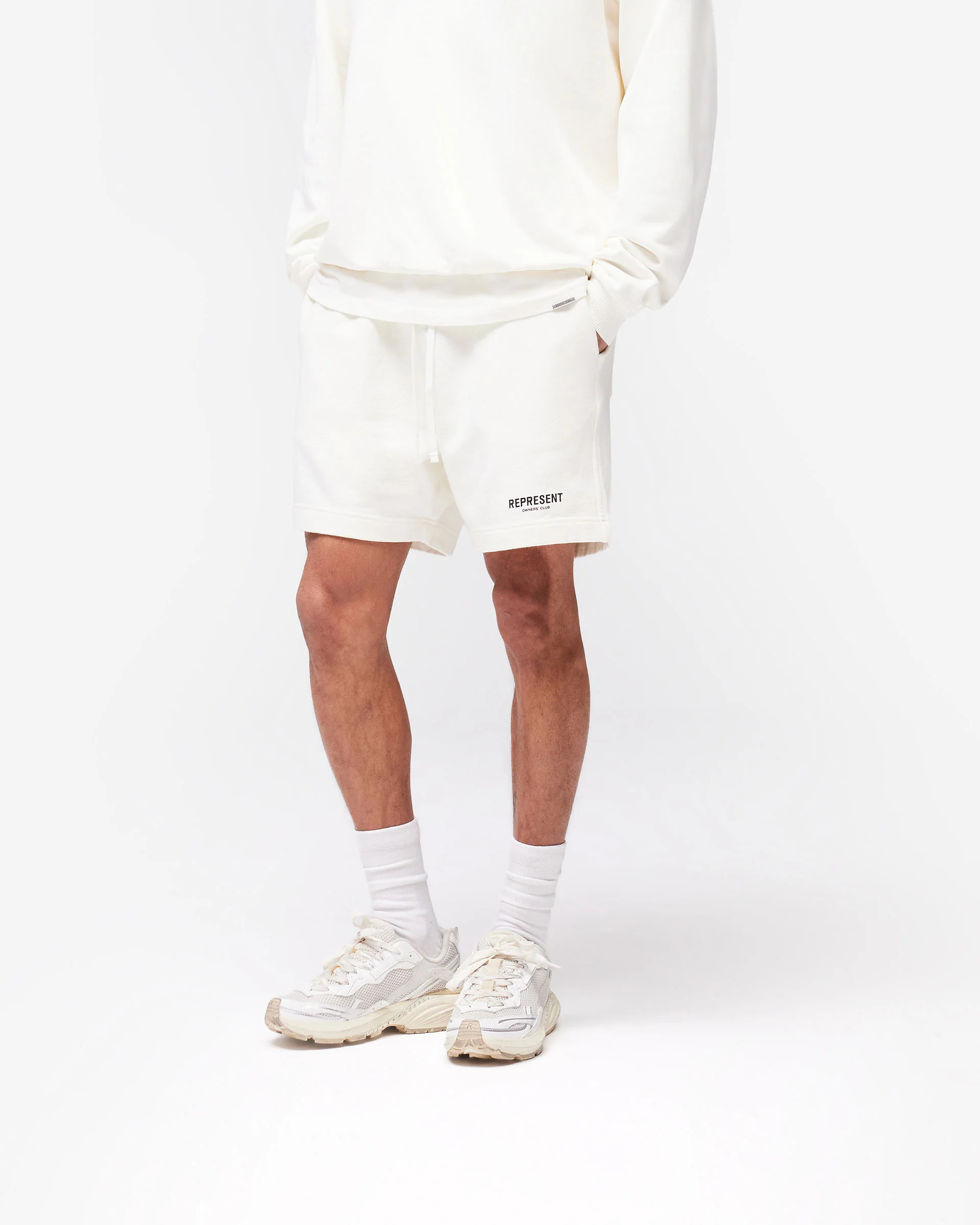 Represent Owners Club Shorts - Flat White - Image 2