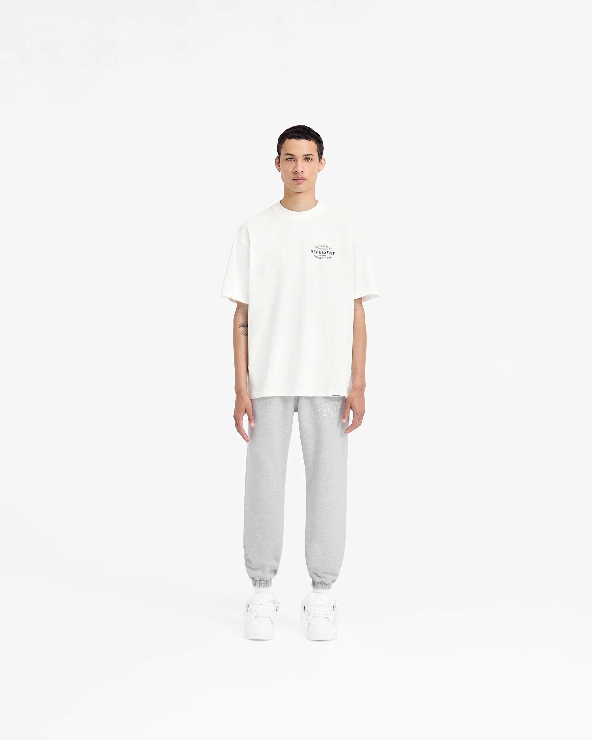 Represent Owners Club Stamp T-Shirt - Flat White - Image 6