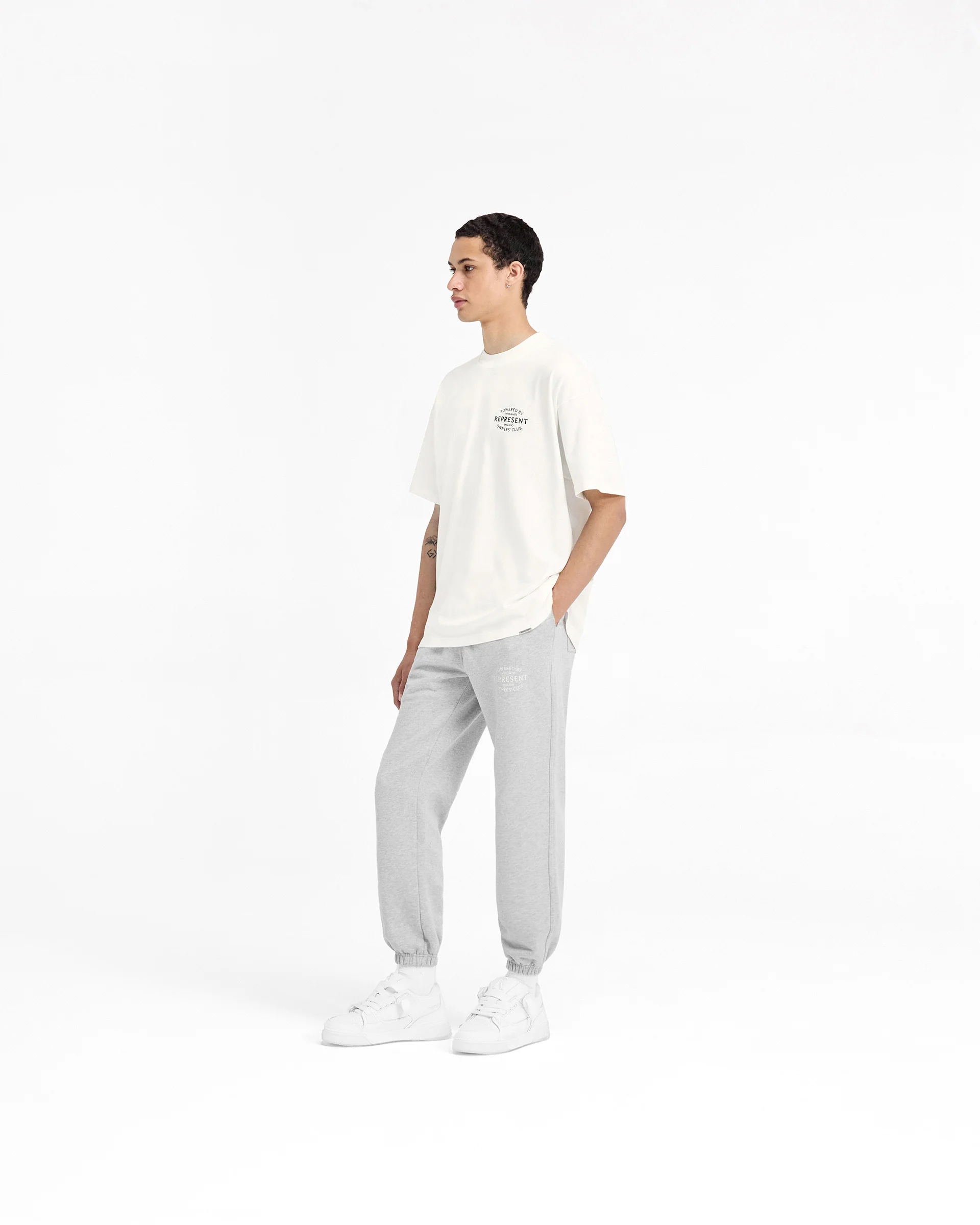 Represent Owners Club Stamp T-Shirt - Flat White - Image 7