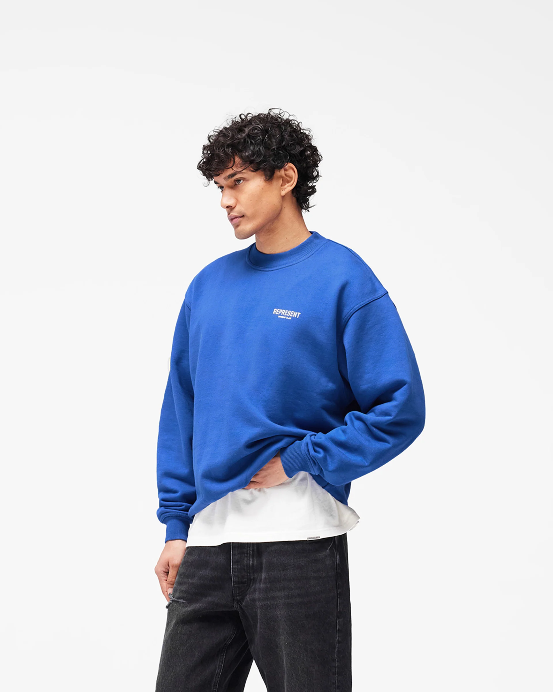 Represent Owners Club Sweater - Cobalt - Image 4