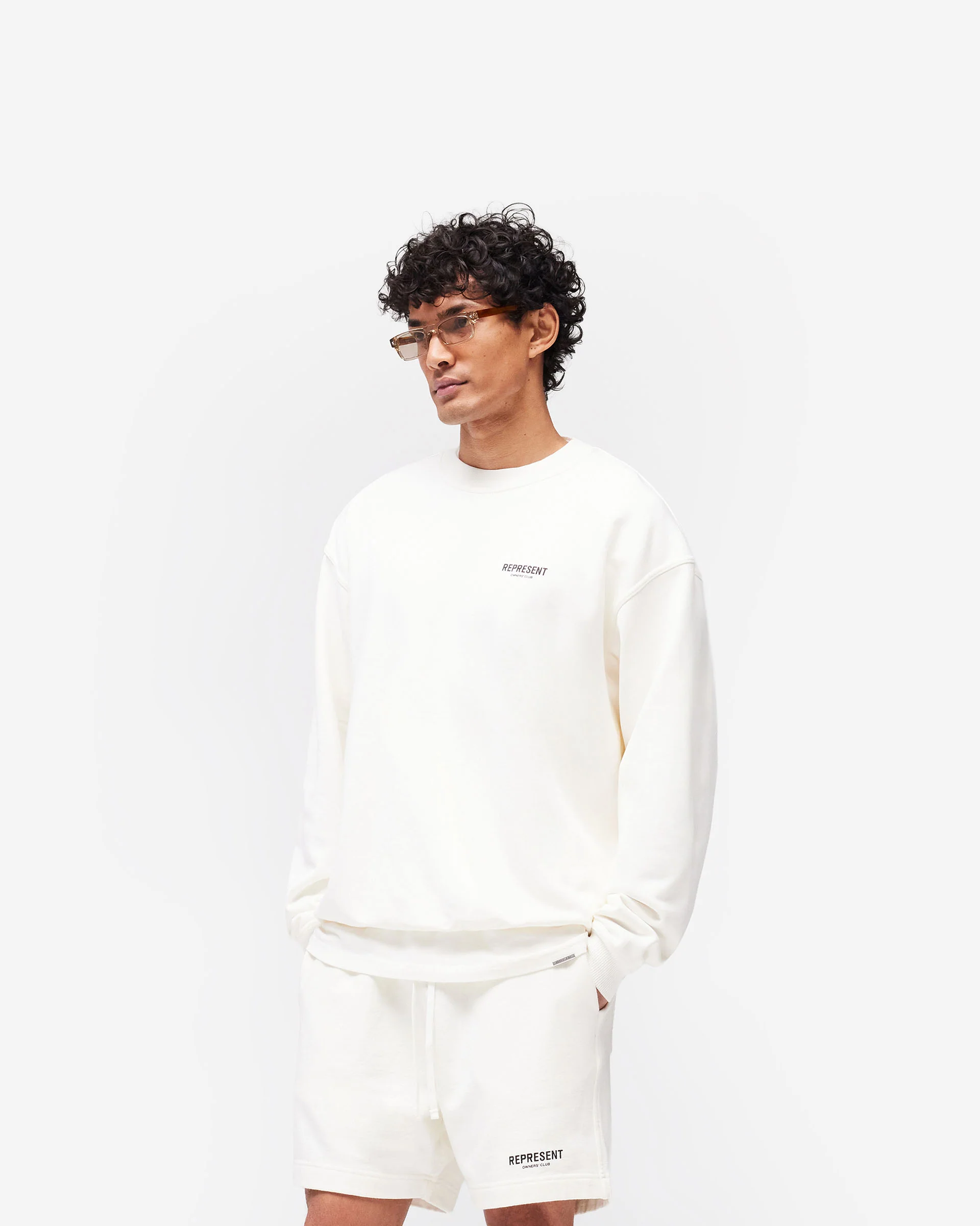 Represent Owners Club Sweater - Flat White - Image 4