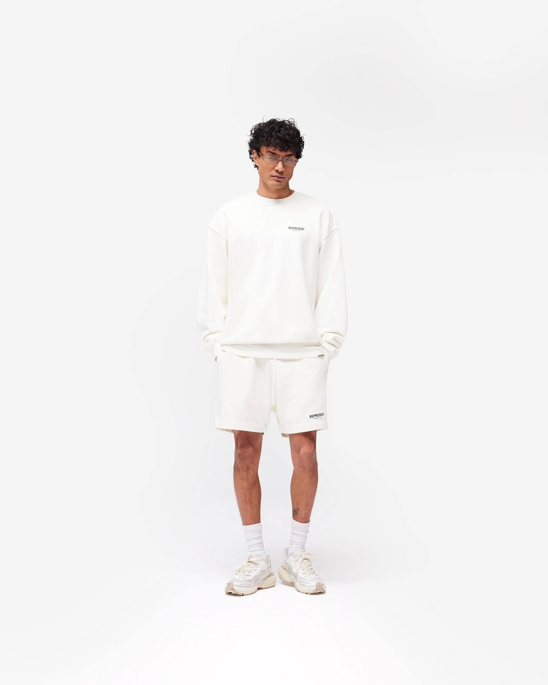 Represent Owners Club Sweater - Flat White - Image 7