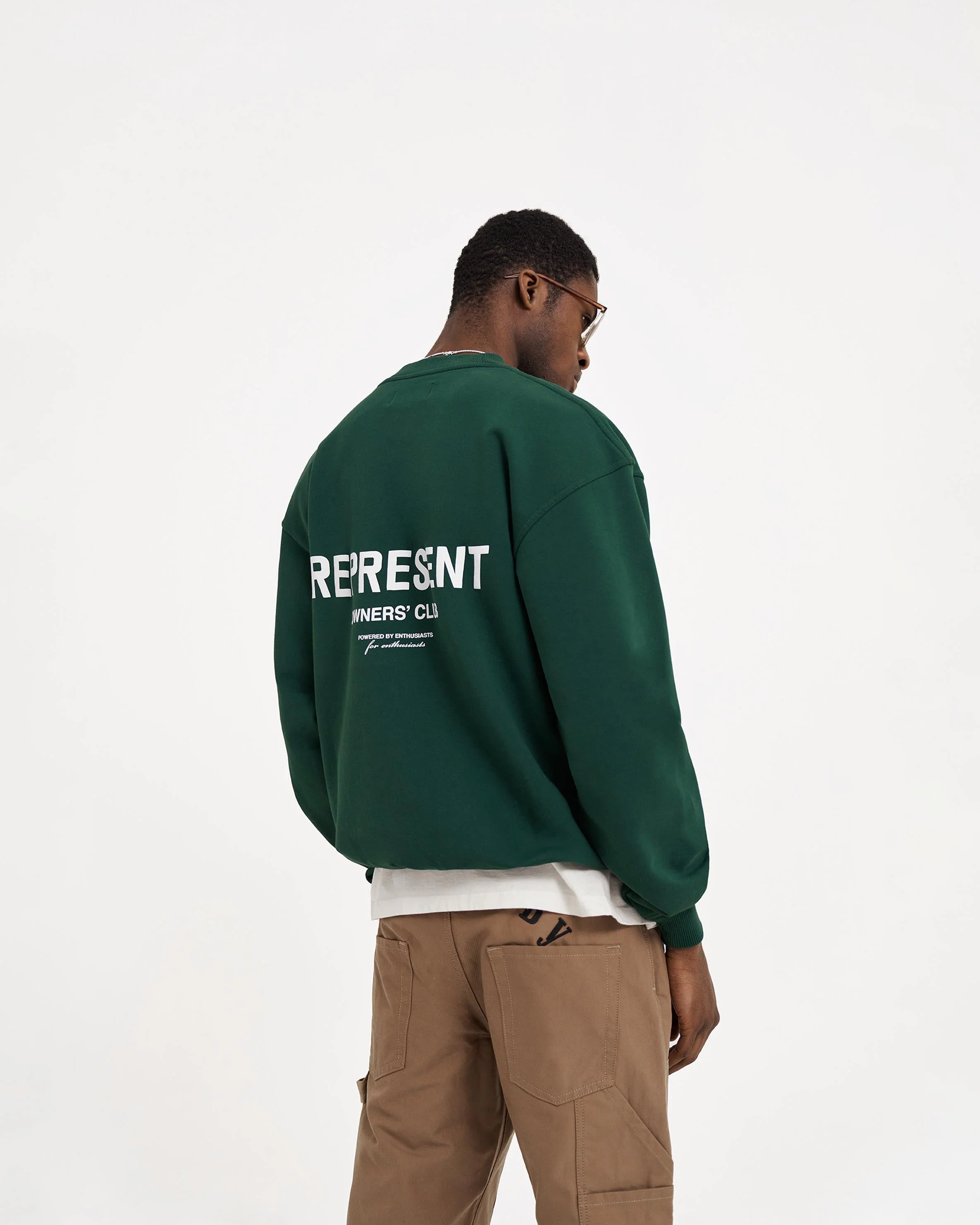 Represent Owners Club Sweater - Racing Green - Image 4