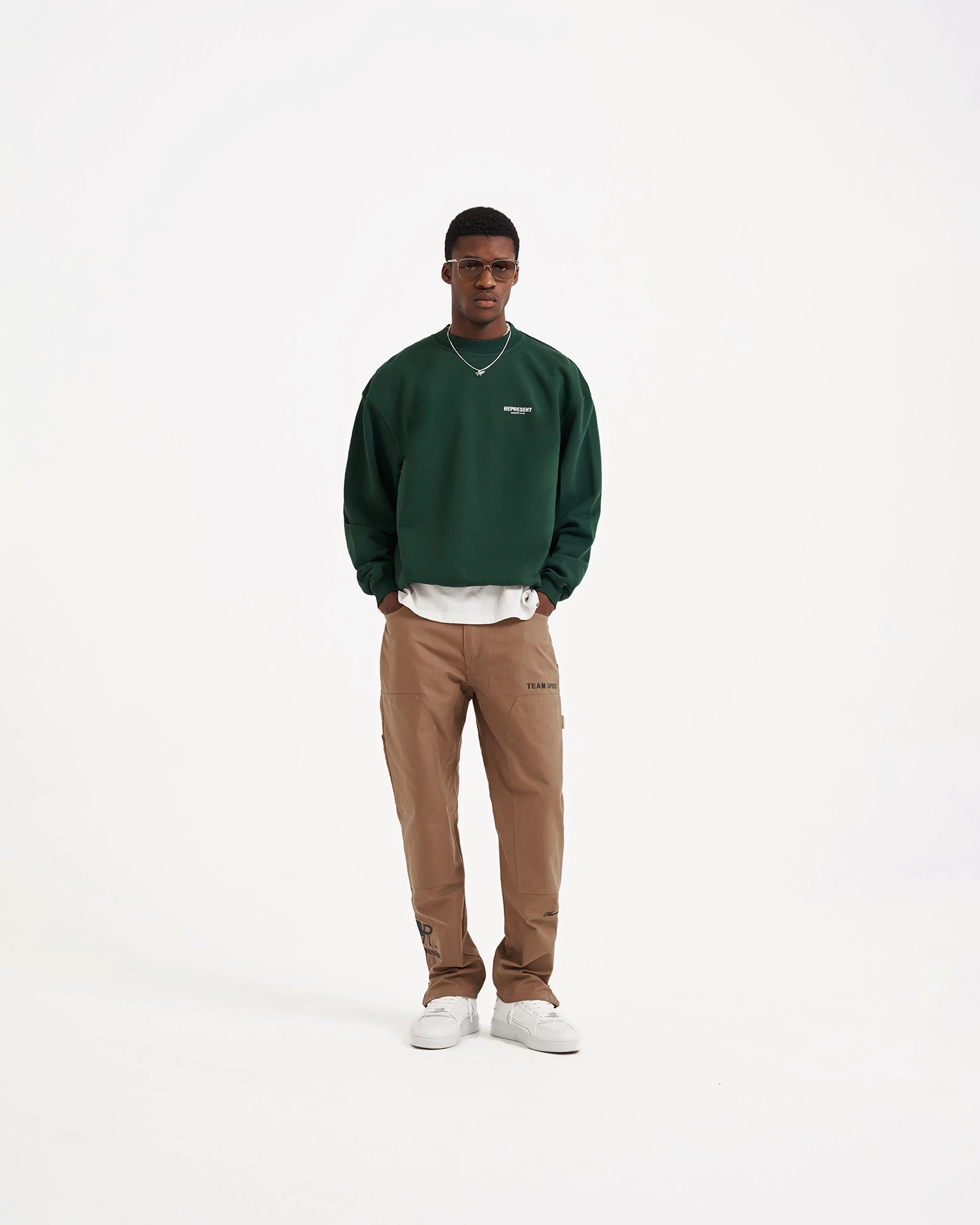 Represent Owners Club Sweater - Racing Green - Image 5