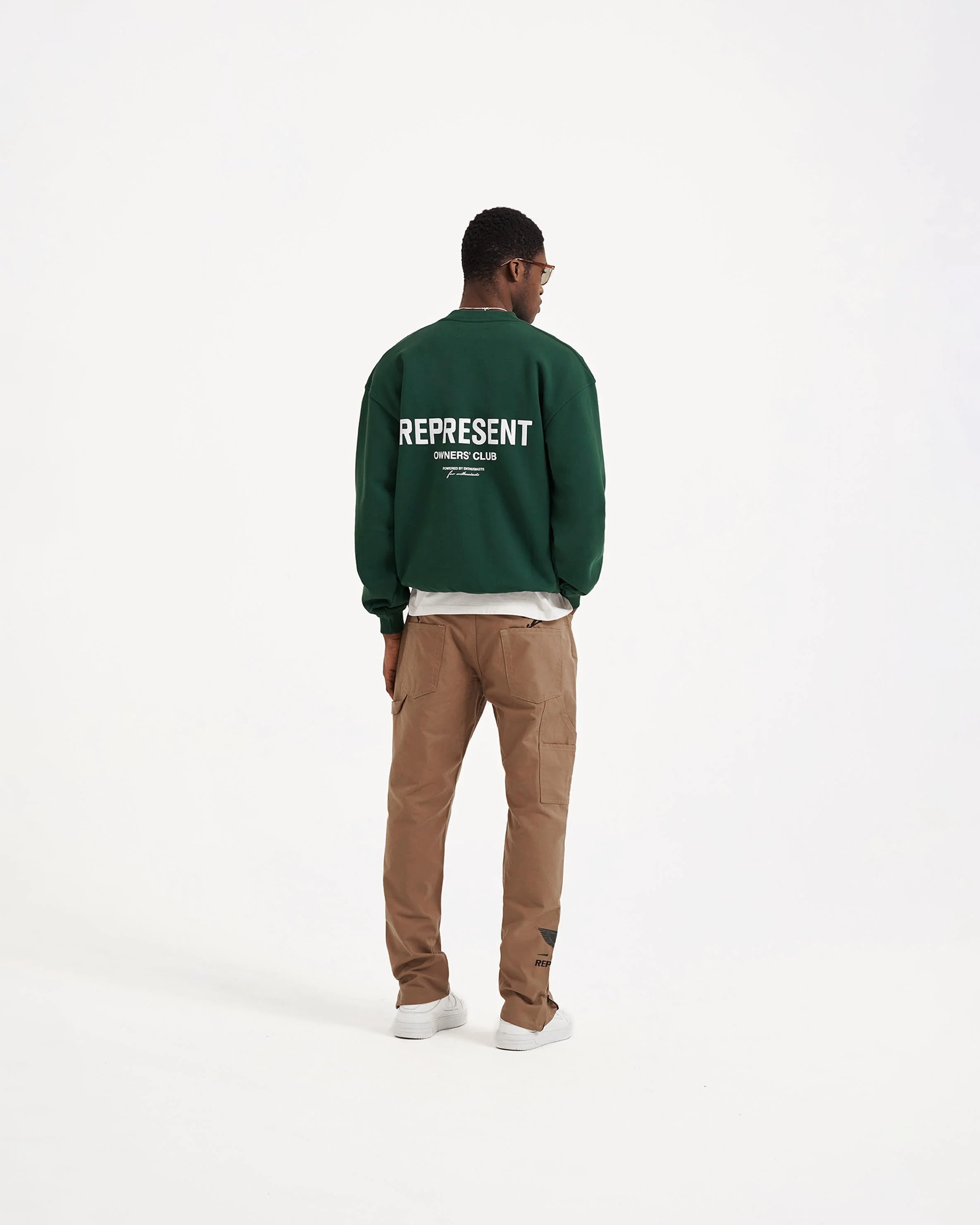 Represent Owners Club Sweater - Racing Green - Image 6