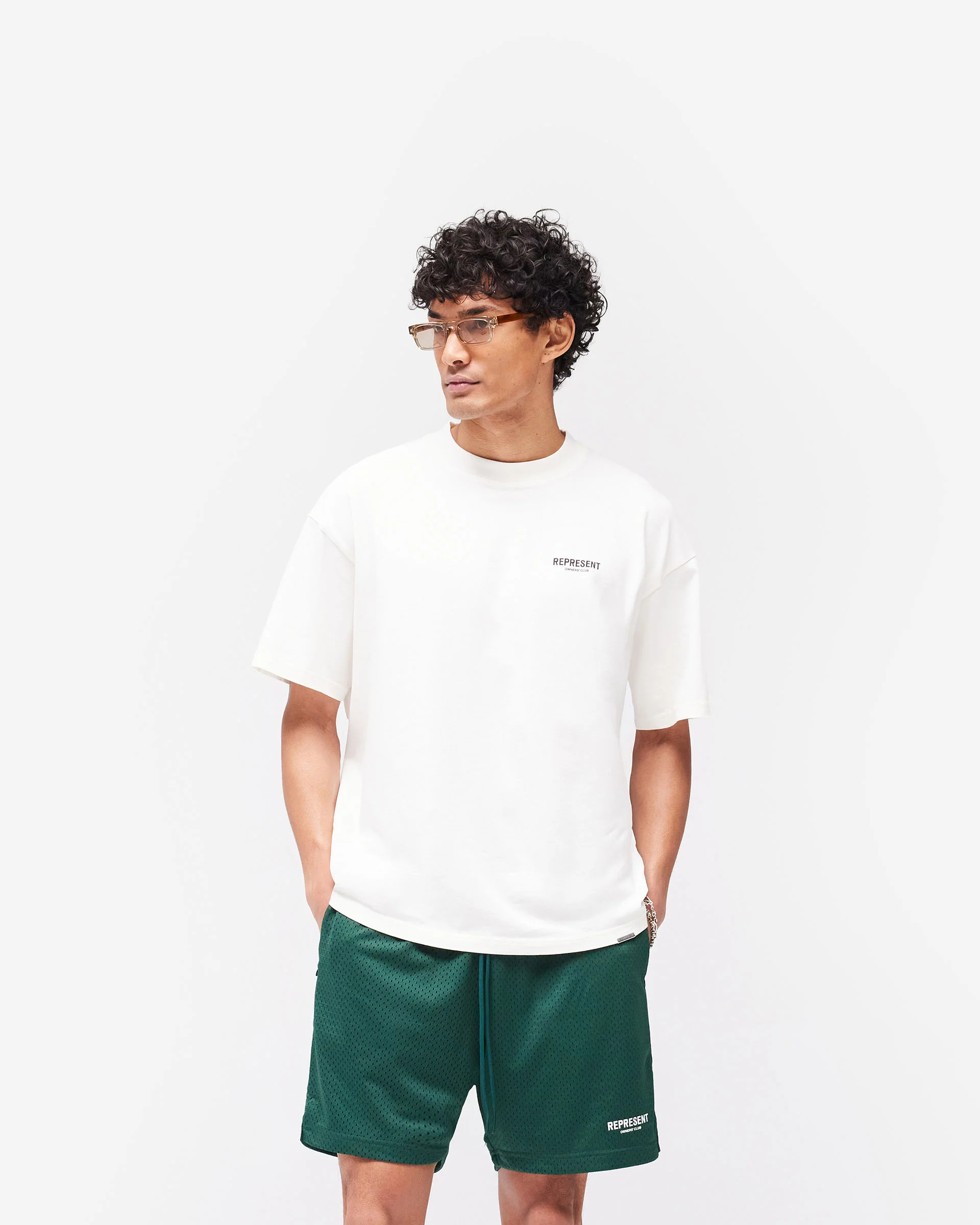 Represent Owners Club T-Shirt - Flat White - Image 3