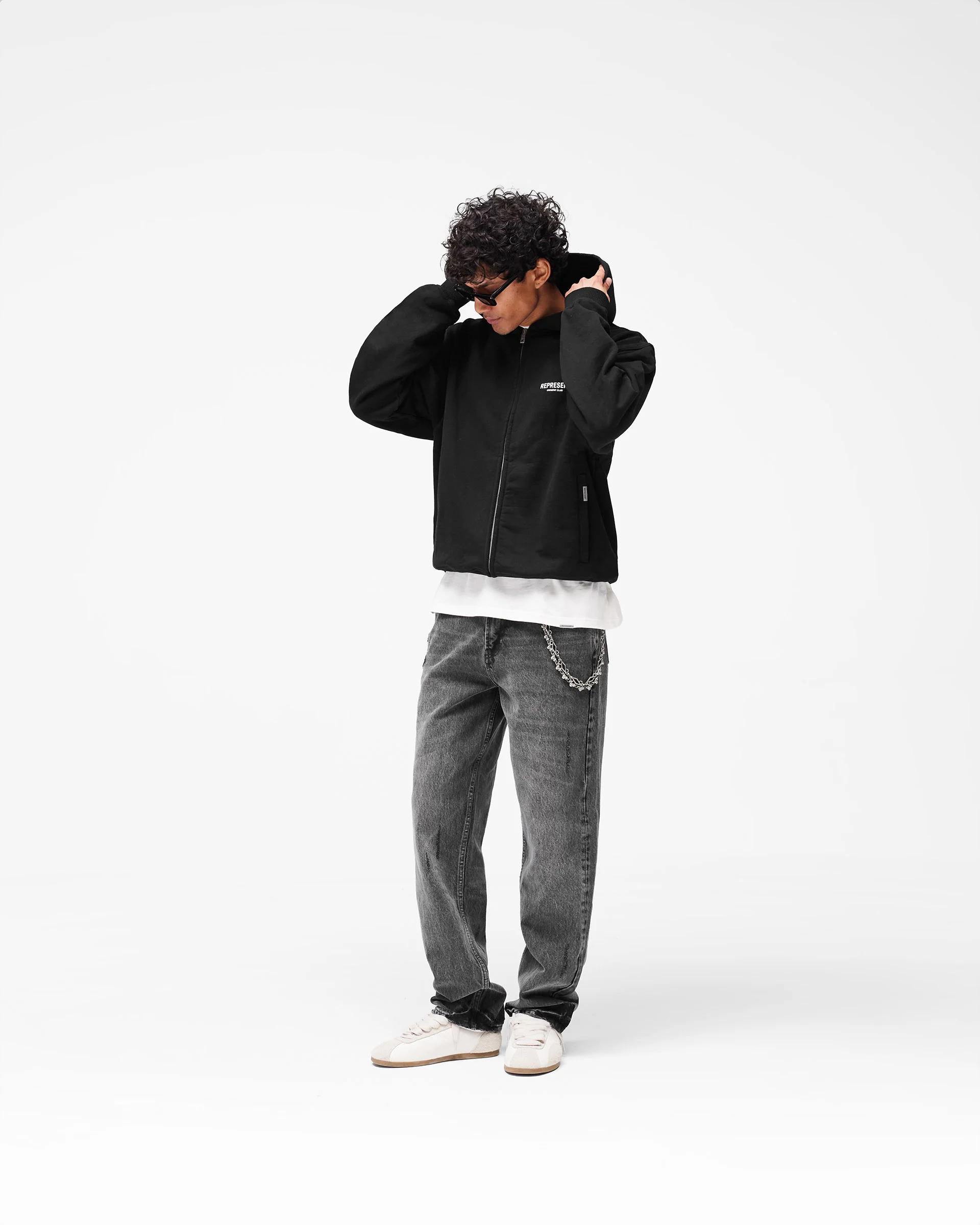Represent Owners Club Zip Hoodie - Black - Image 10