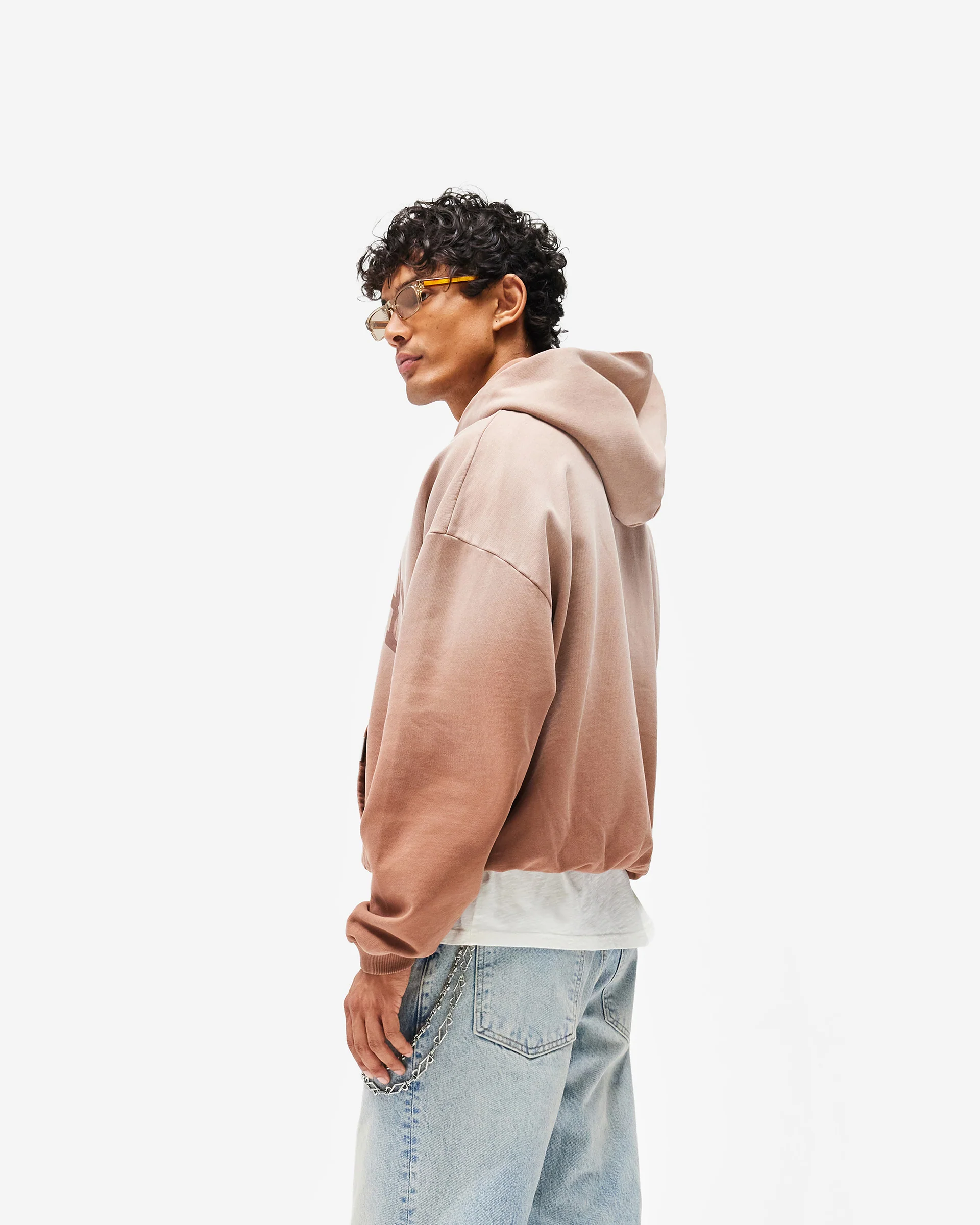 Represent Owners Club Zip Through Hoodie - Sienna - Image 4