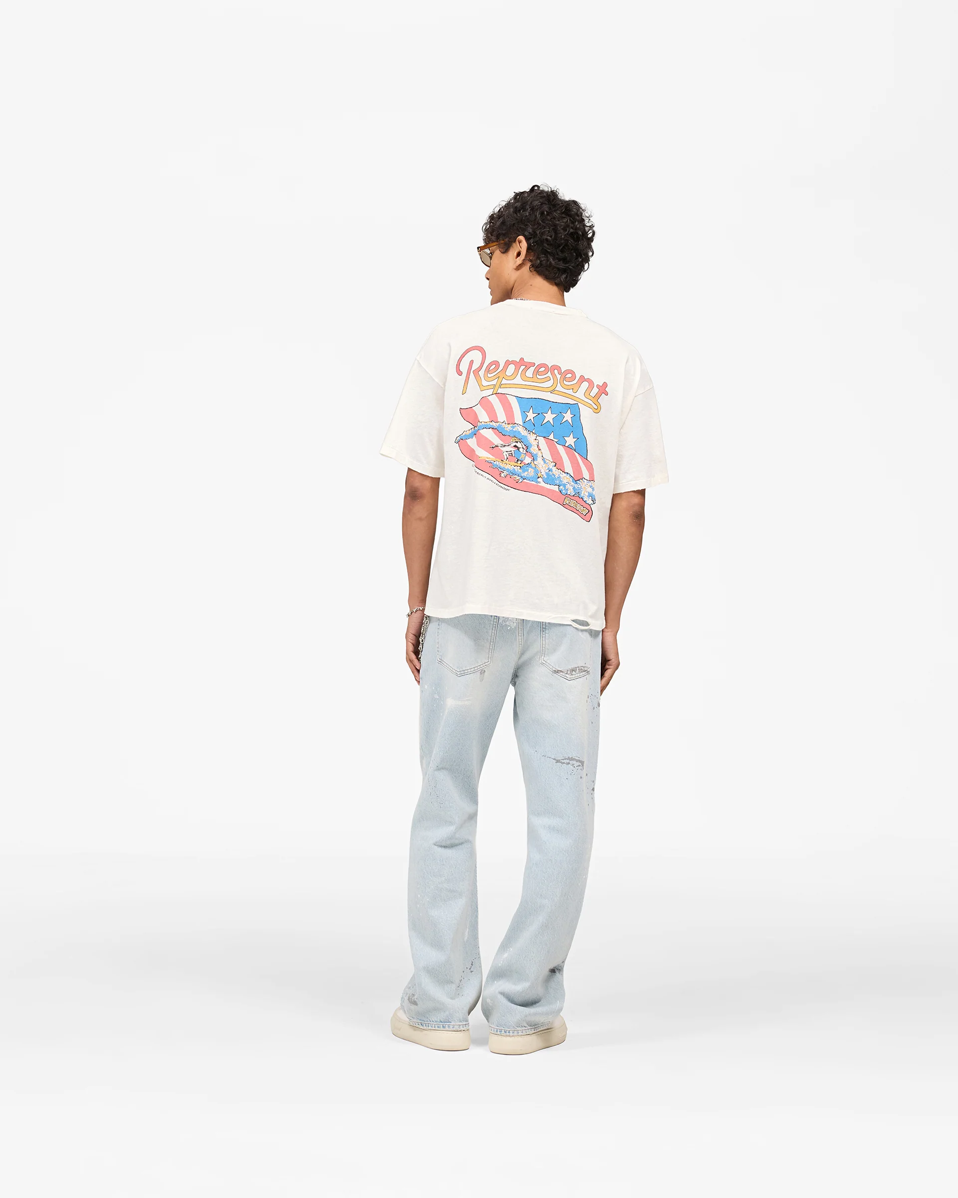 Represent x Beach Boys Americas Band T-Shirt - Flat White - Image 10