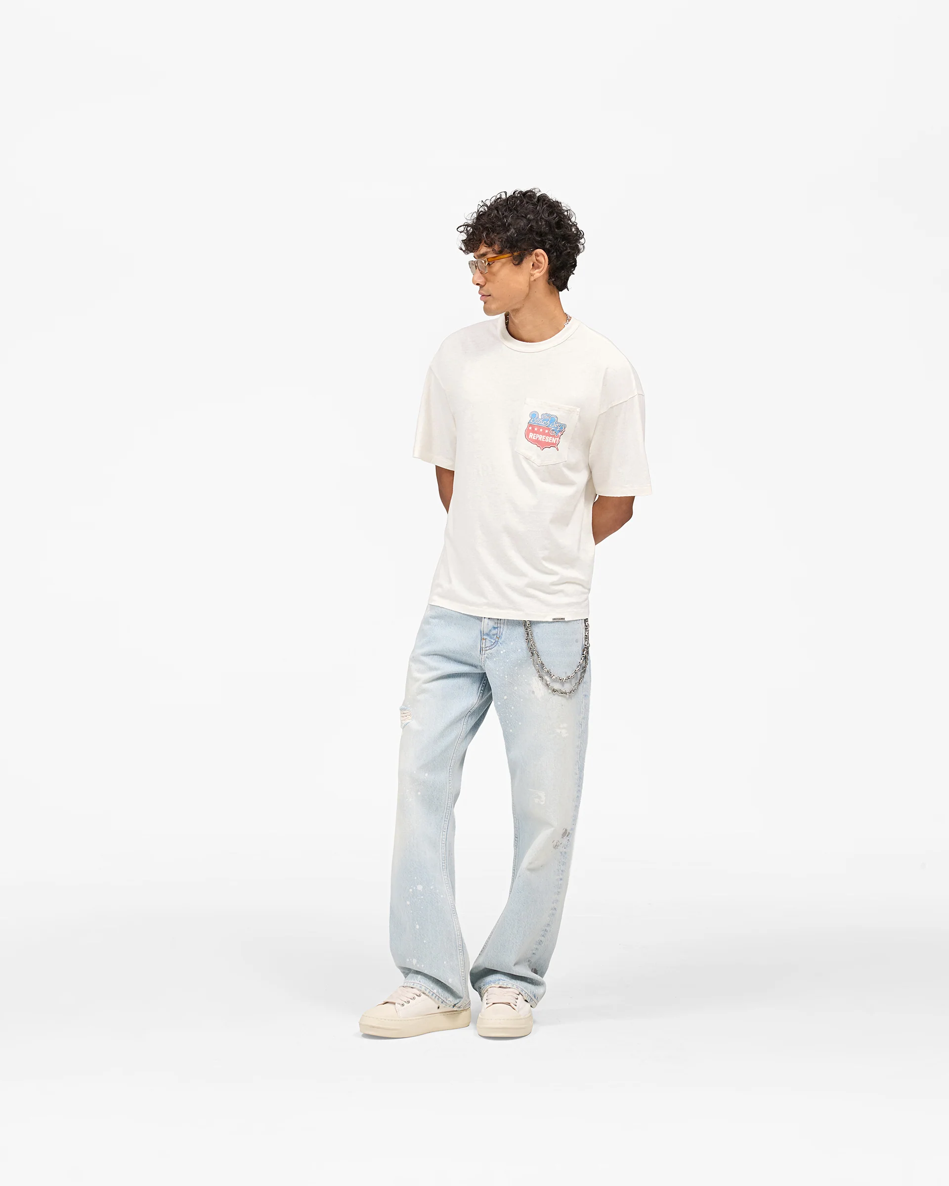 Represent x Beach Boys Americas Band T-Shirt - Flat White - Image 8