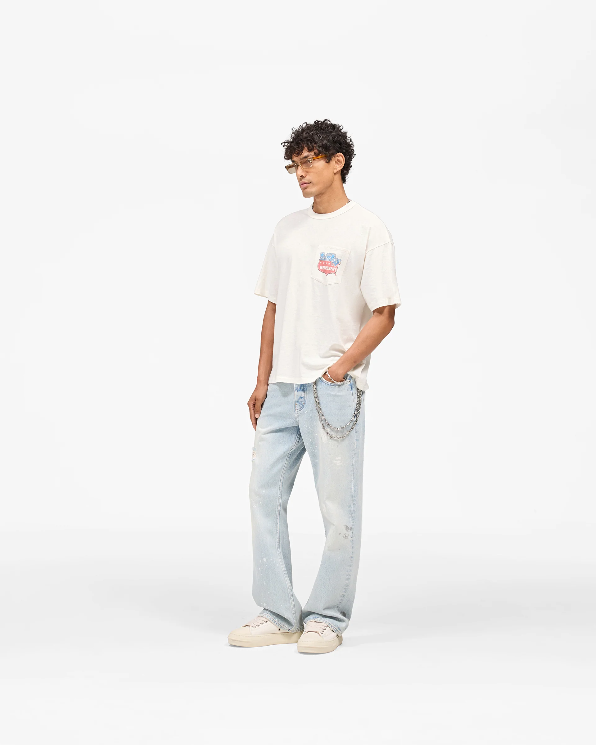 Represent x Beach Boys Americas Band T-Shirt - Flat White - Image 9
