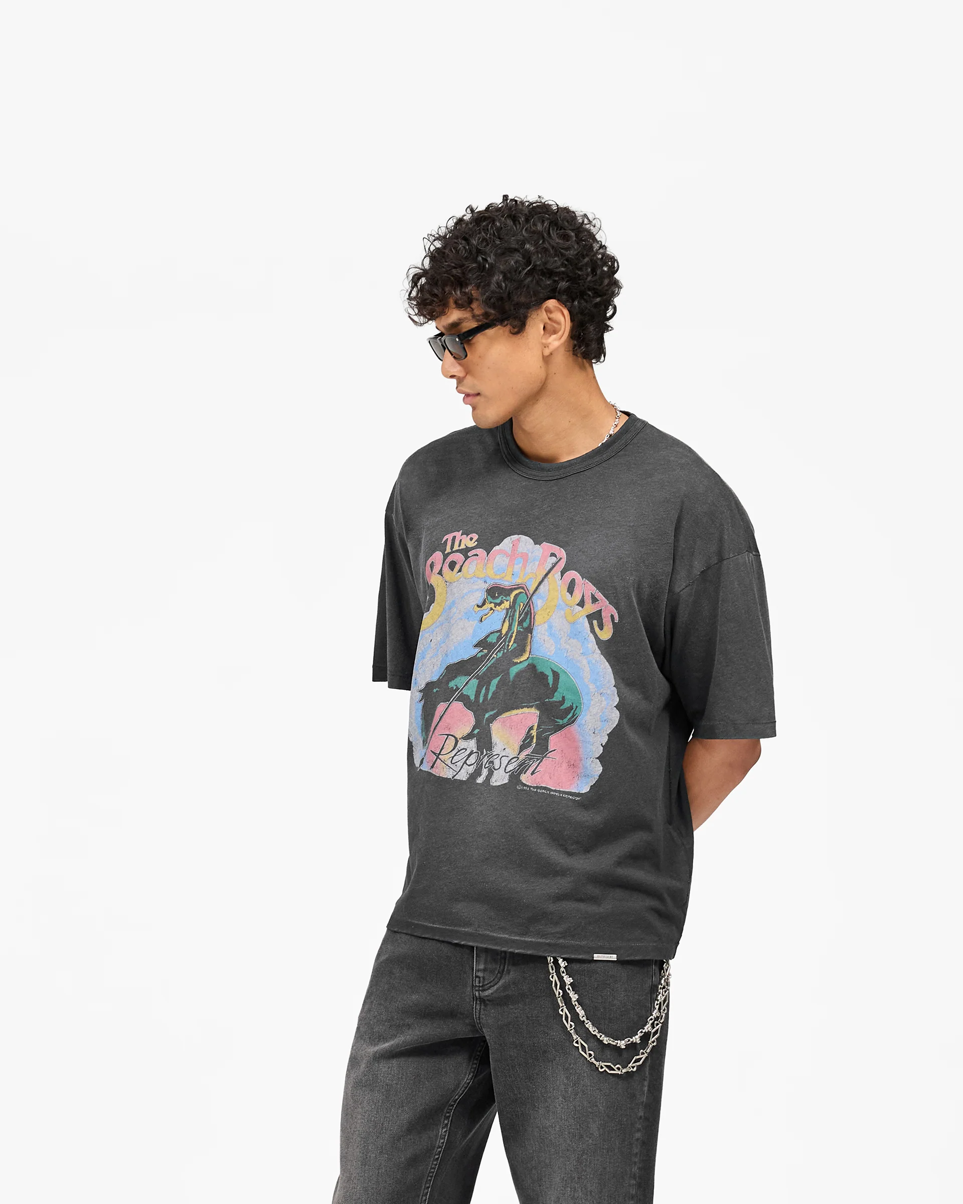 Represent x Beach Boys Endless Summer T-Shirt - Stained Black - Image 4