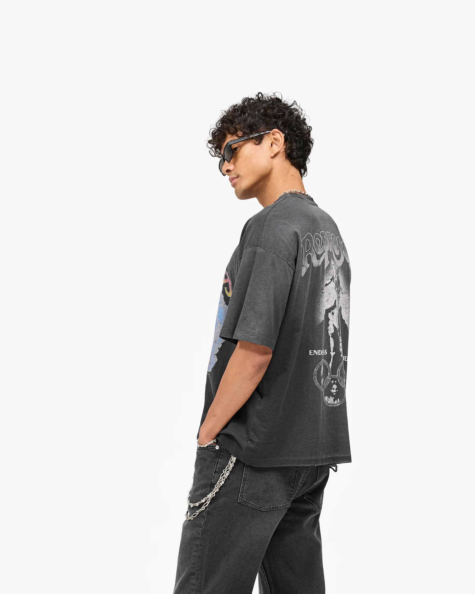Represent x Beach Boys Endless Summer T-Shirt - Stained Black - Image 5