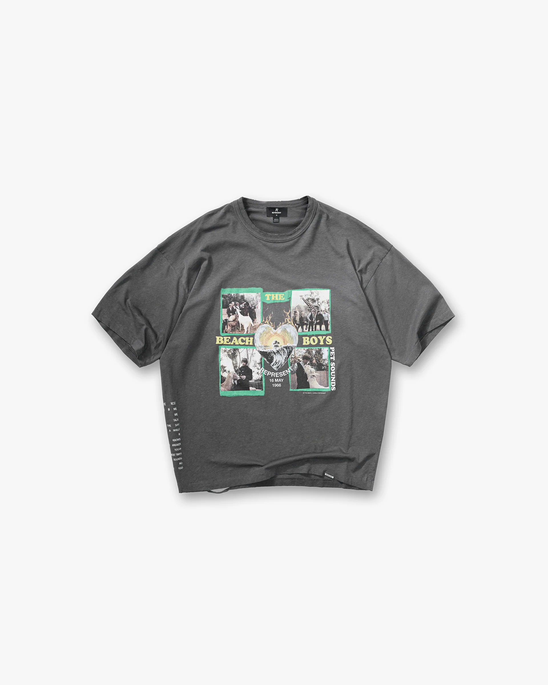 Represent x Beach Boys Pet Sounds T-Shirt - Sunfade Grey