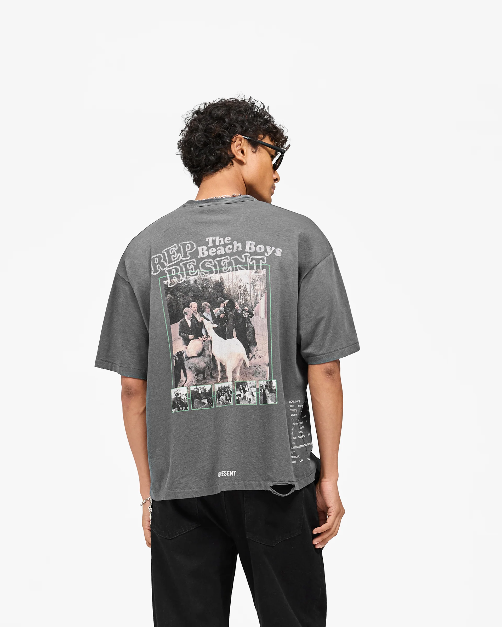 Represent x Beach Boys Pet Sounds T-Shirt - Sunfade Grey - Image 6