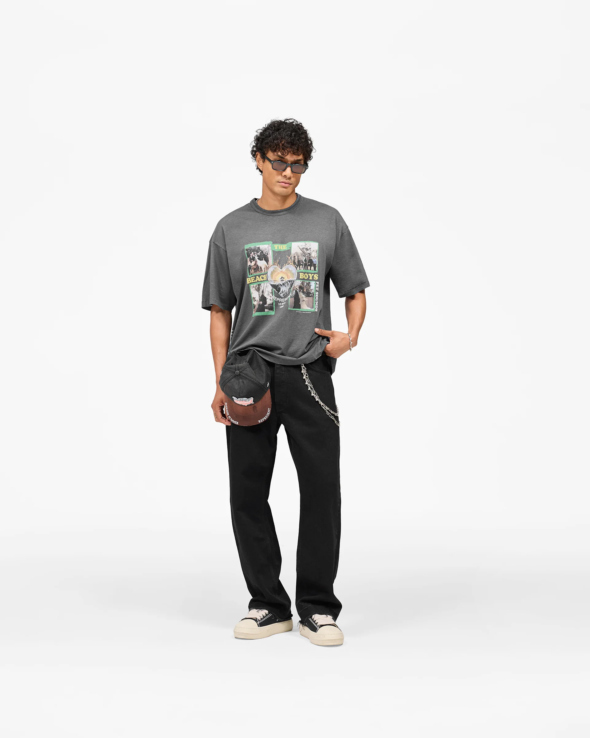 Represent x Beach Boys Pet Sounds T-Shirt - Sunfade Grey - Image 7