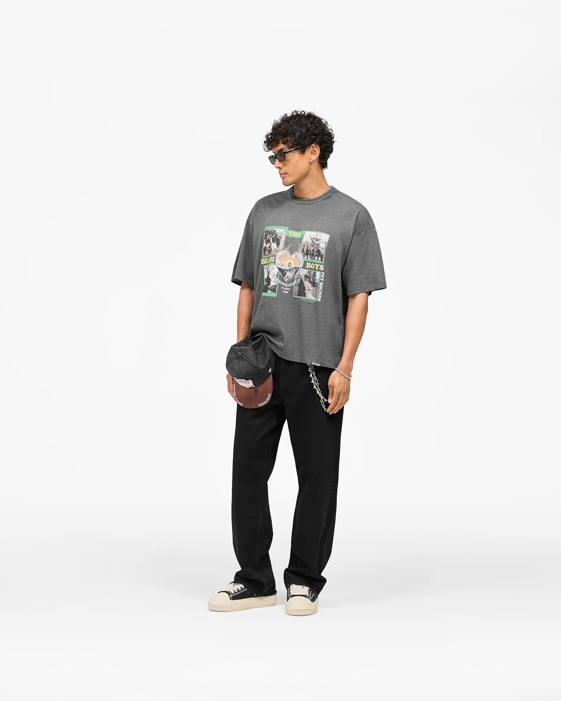 Represent x Beach Boys Pet Sounds T-Shirt - Sunfade Grey - Image 8