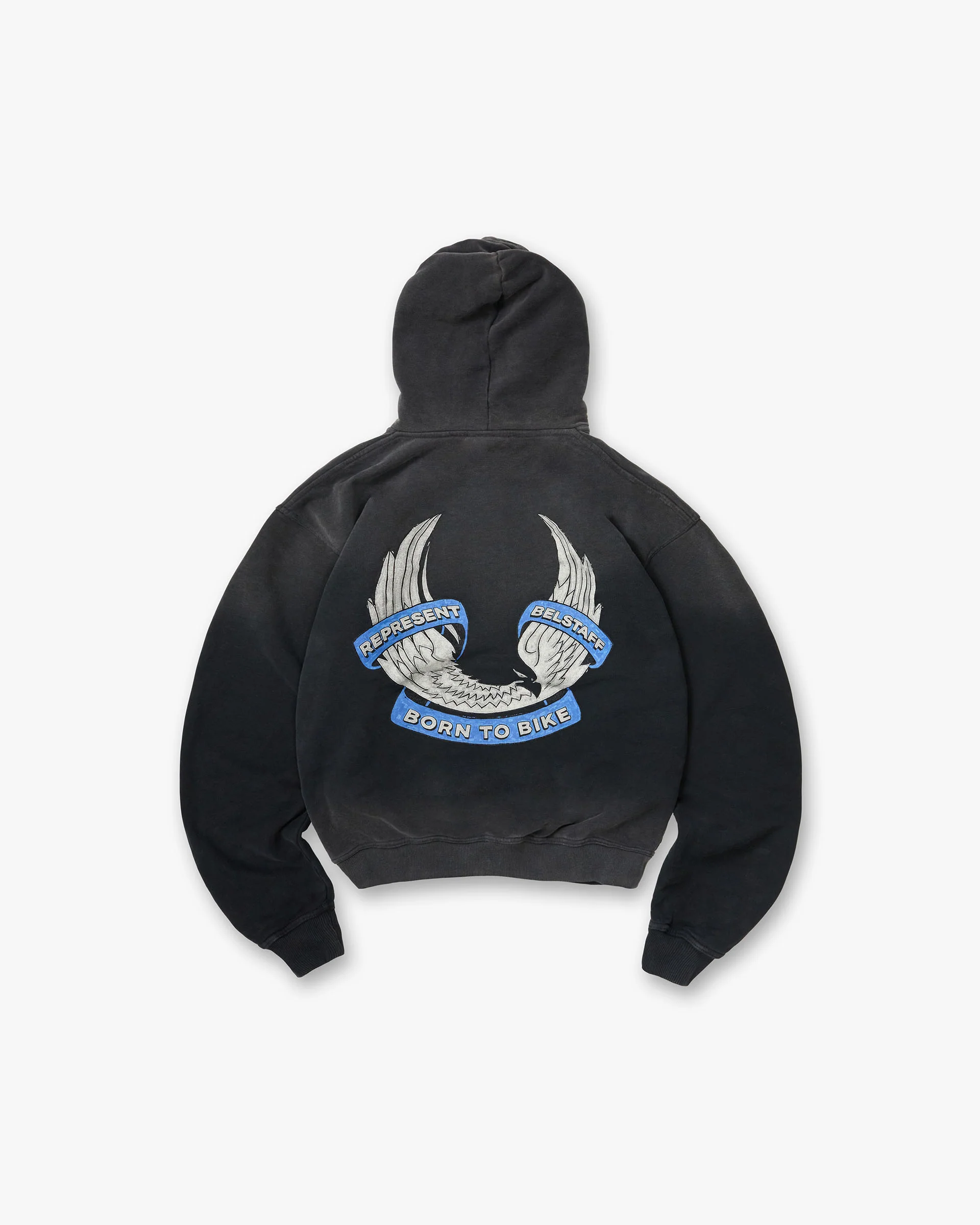 Represent X Belstaff Born To Bike Hoodie - Aged Black - Image 2