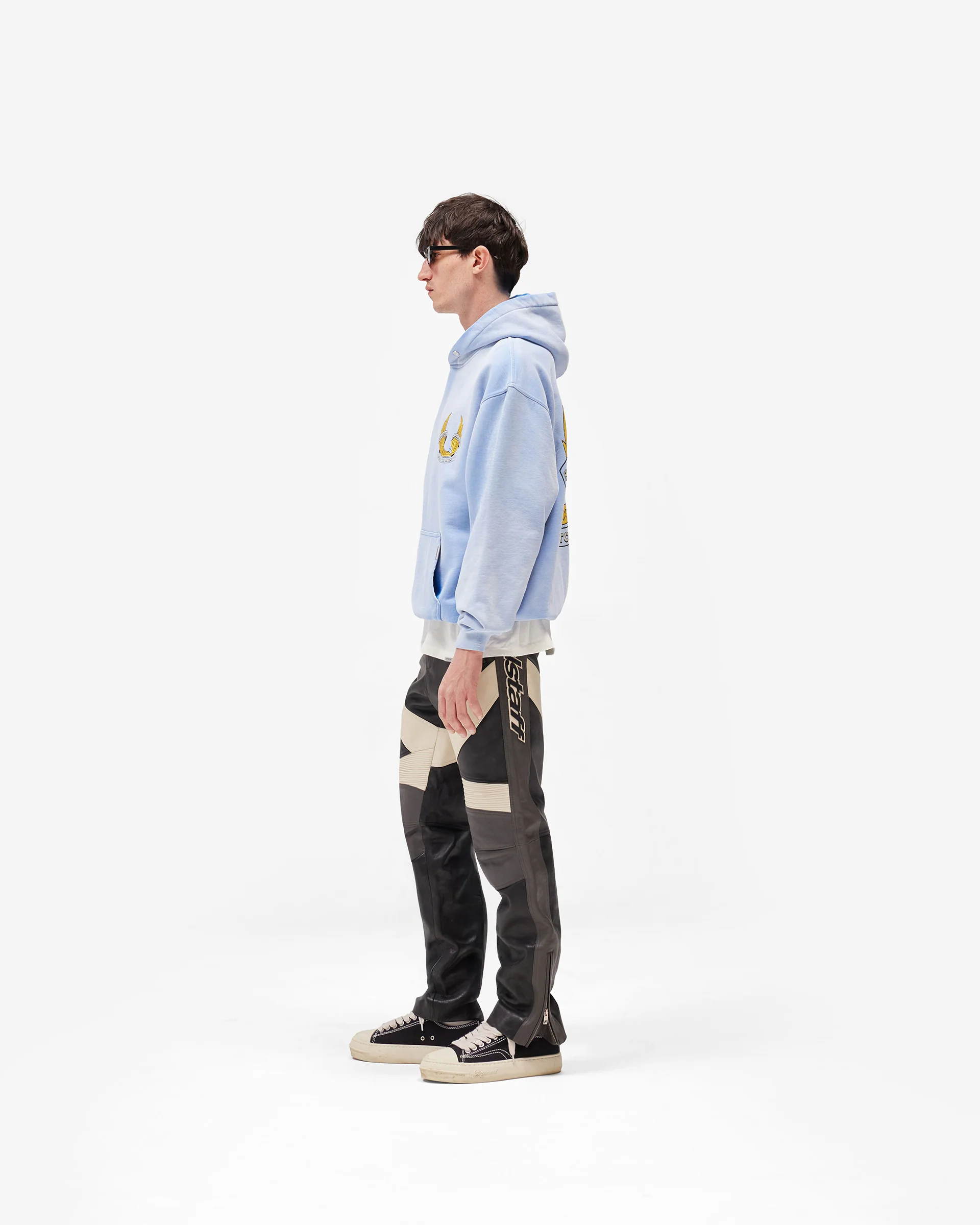 Represent X Belstaff Born To Bike Hoodie - Mid Blue - Image 11