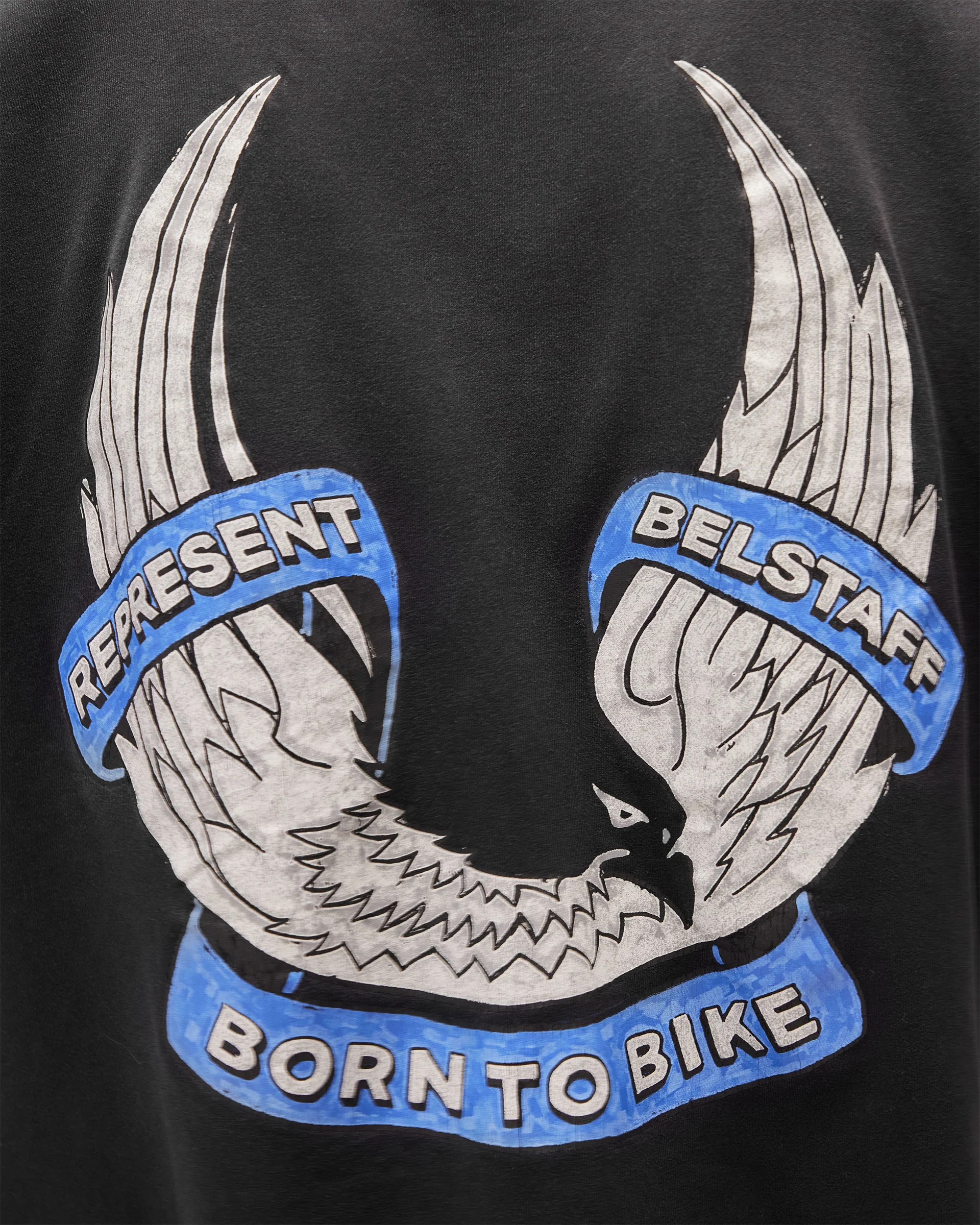 Represent X Belstaff Born To Bike T-Shirt - Aged Black - Image 10