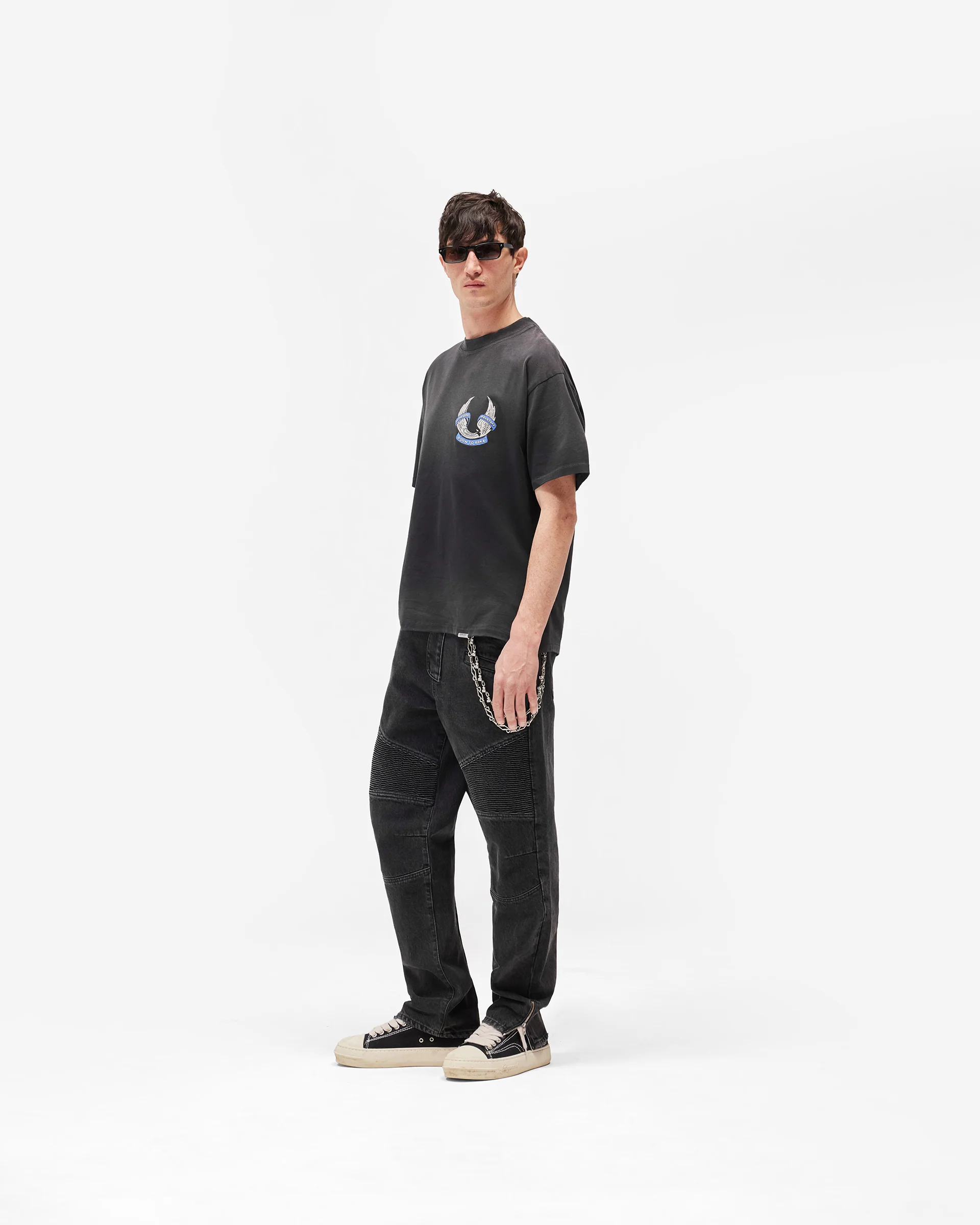 Represent X Belstaff Born To Bike T-Shirt - Aged Black - Image 14