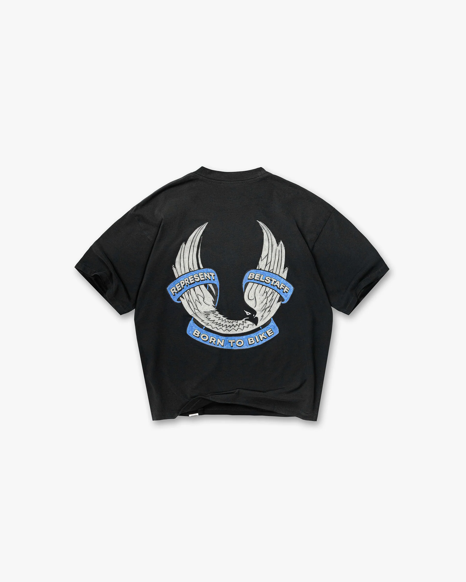 Represent X Belstaff Born To Bike T-Shirt - Aged Black - Image 2