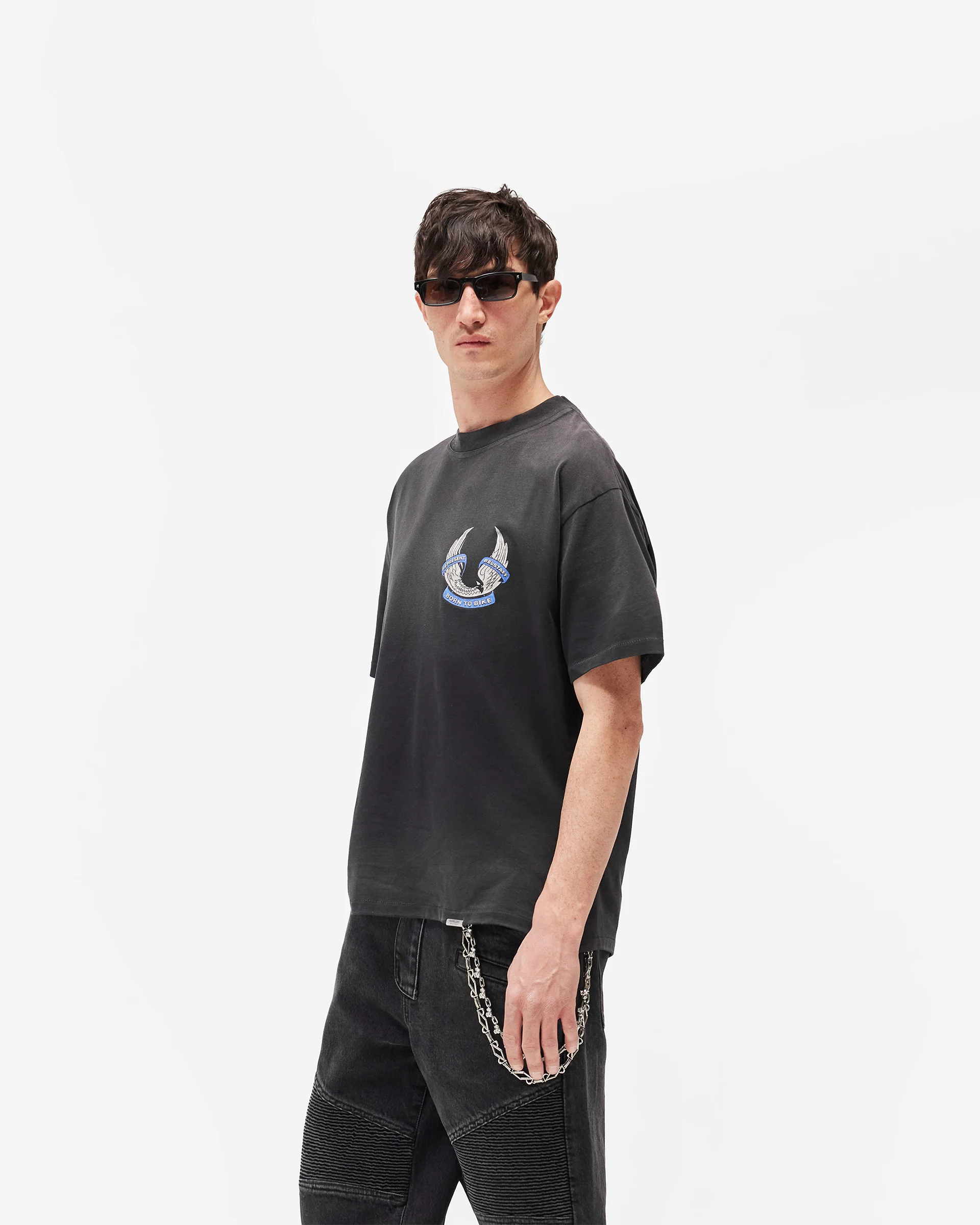 Represent X Belstaff Born To Bike T-Shirt - Aged Black - Image 7