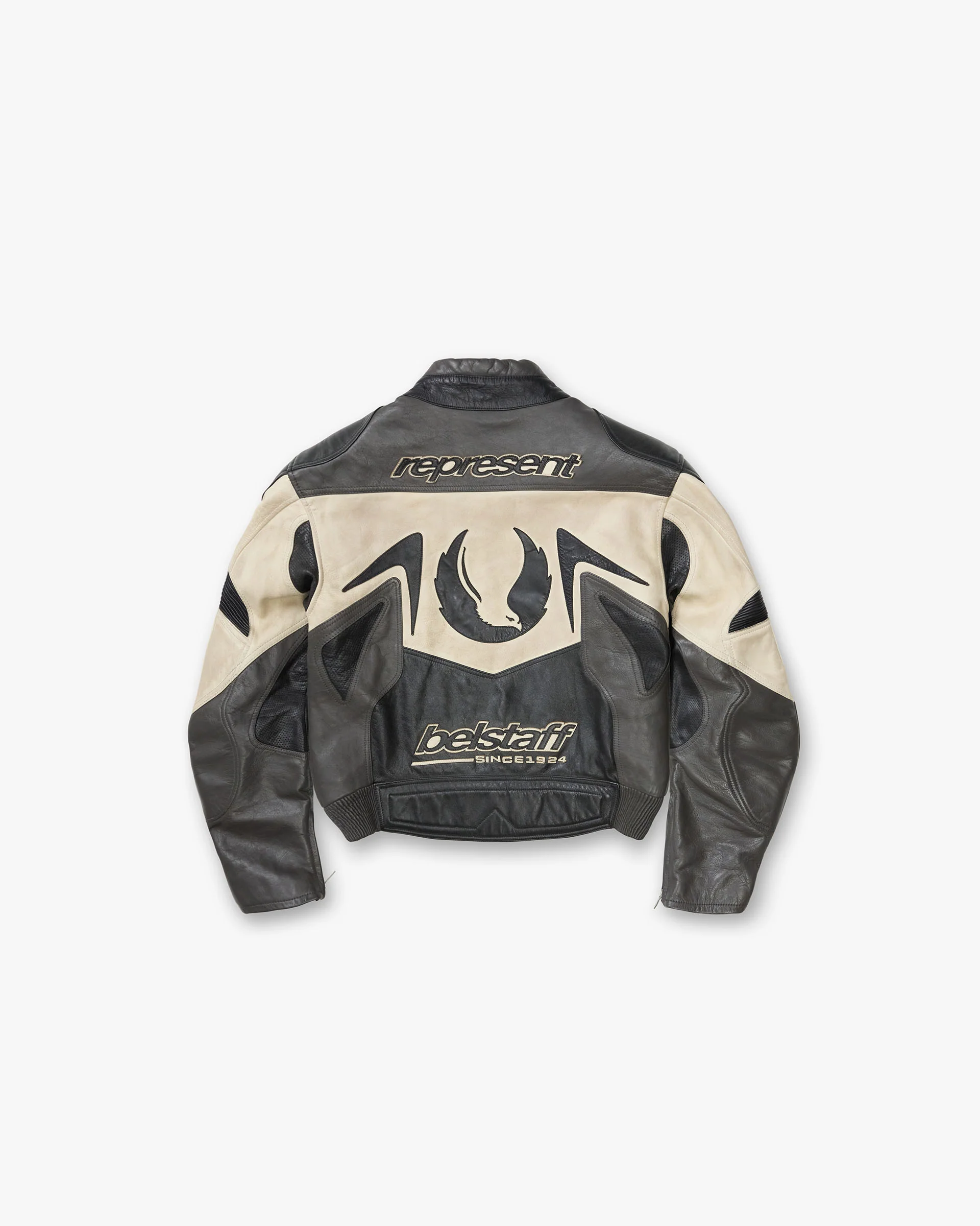 Represent X Belstaff Leather Race Jacket - Black - Image 2