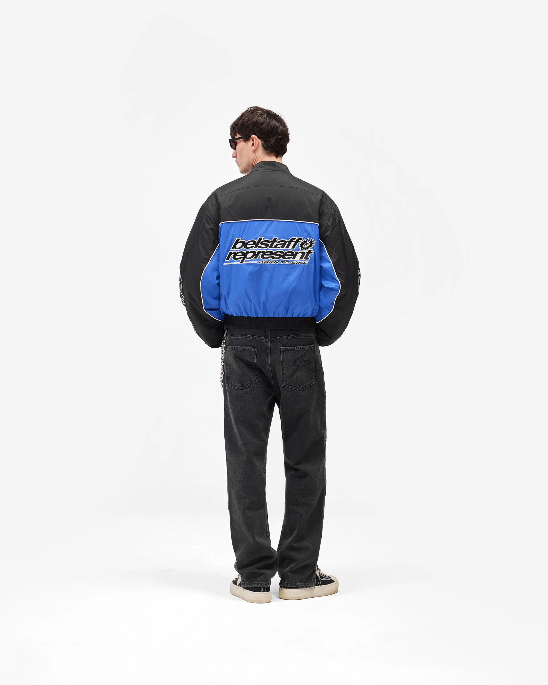 Represent X Belstaff Nylon Racing Jacket - Jet Black - Image 11