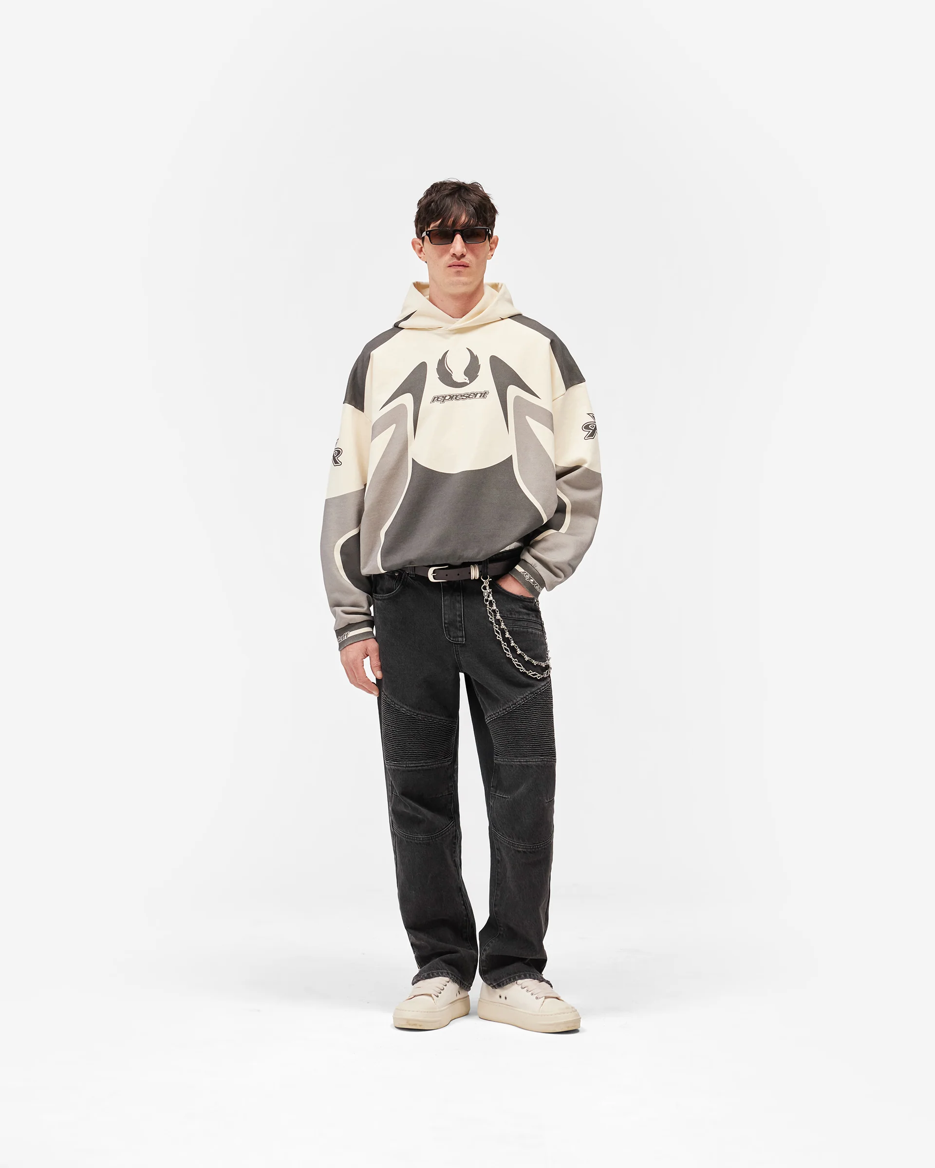 Represent X Belstaff Racing Hoodie - Dark Grey - Image 7