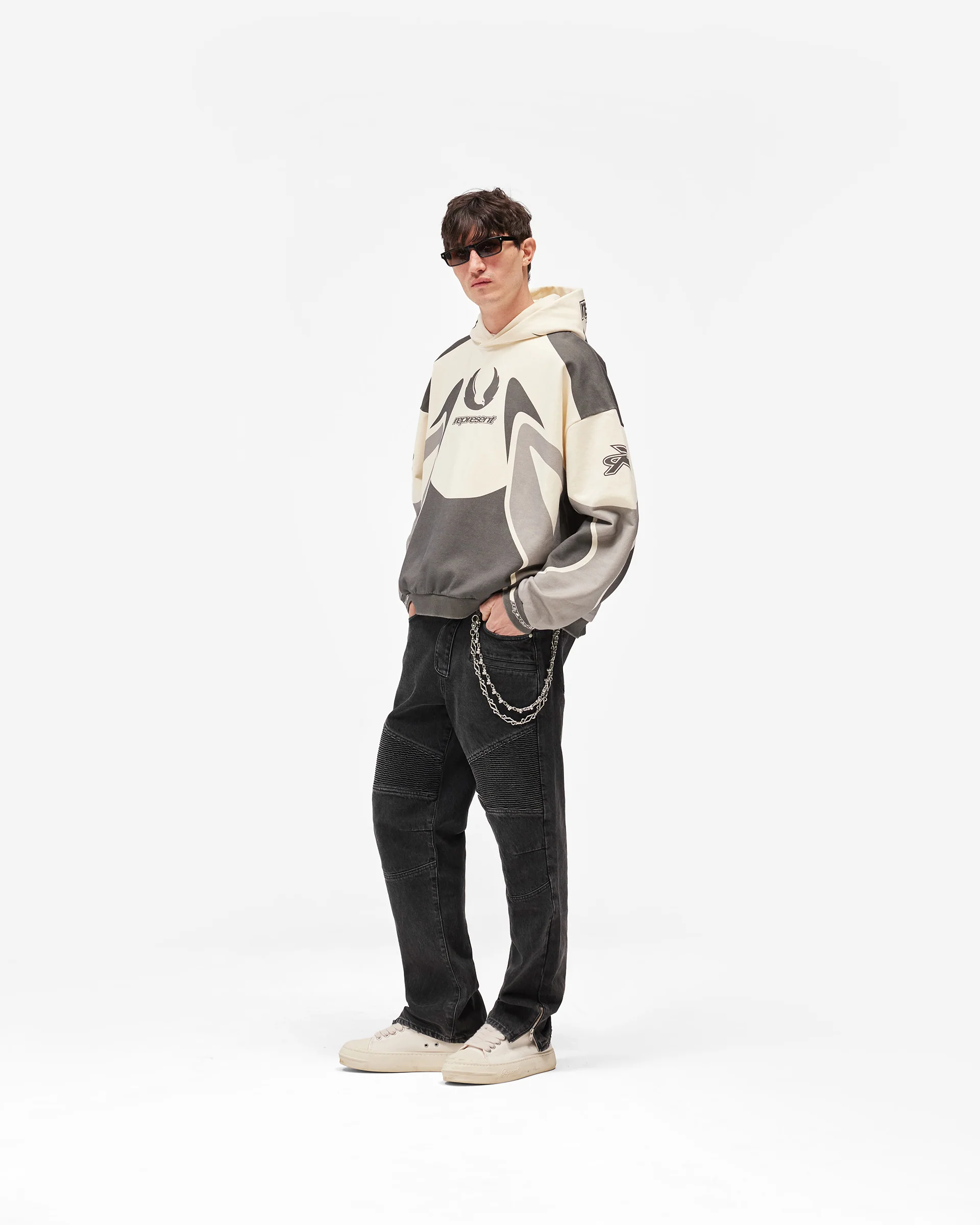 Represent X Belstaff Racing Hoodie - Dark Grey - Image 9