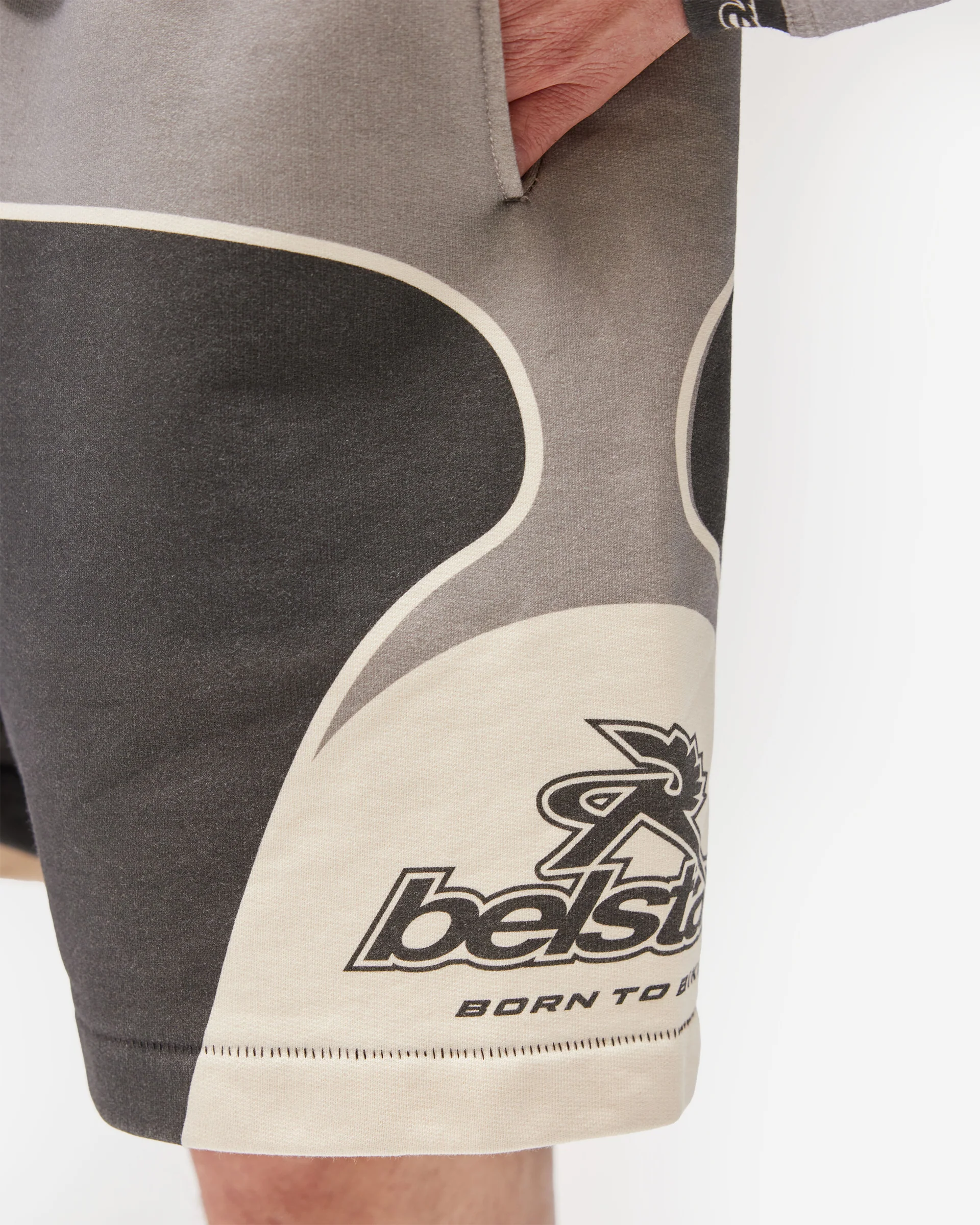 Represent X Belstaff Racing Shorts - Dark Grey - Image 6