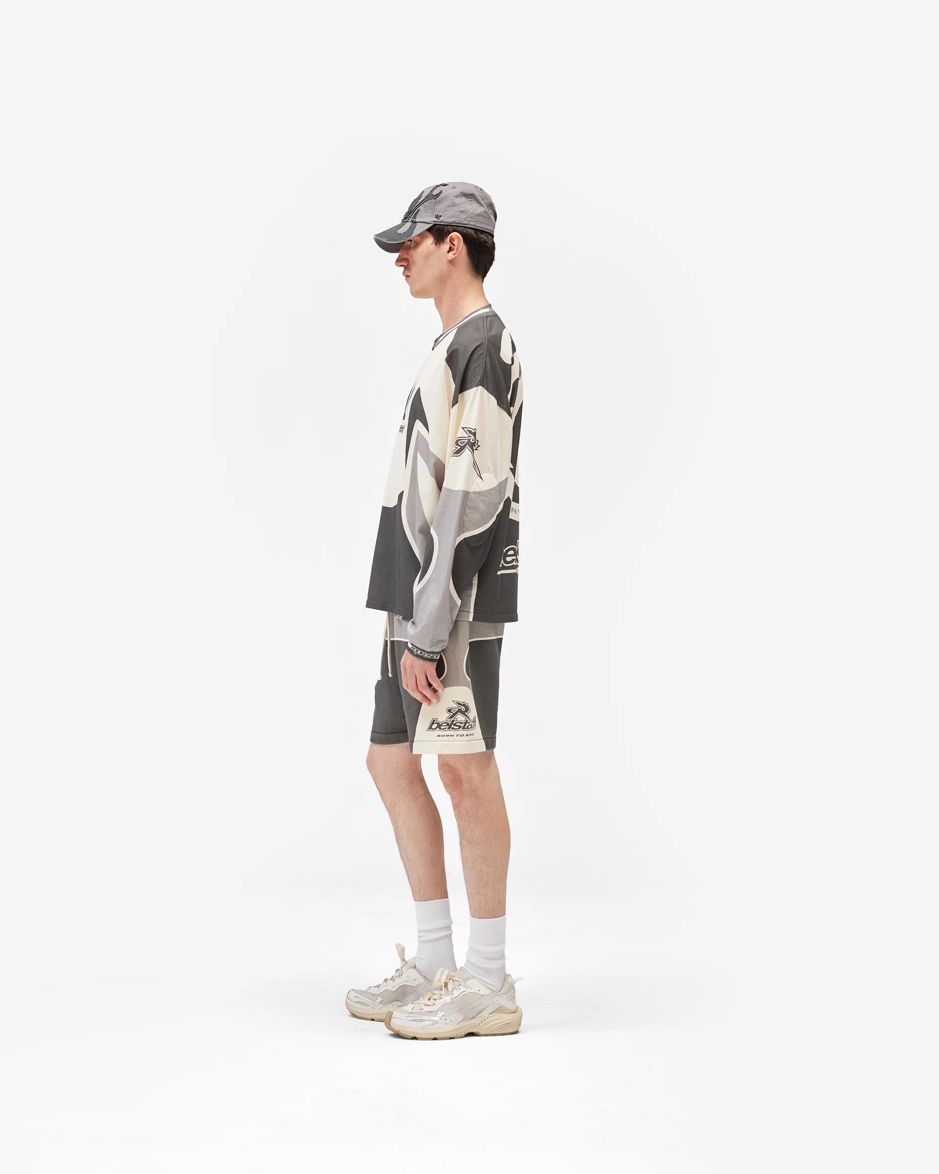 Represent X Belstaff Racing Shorts - Dark Grey - Image 9