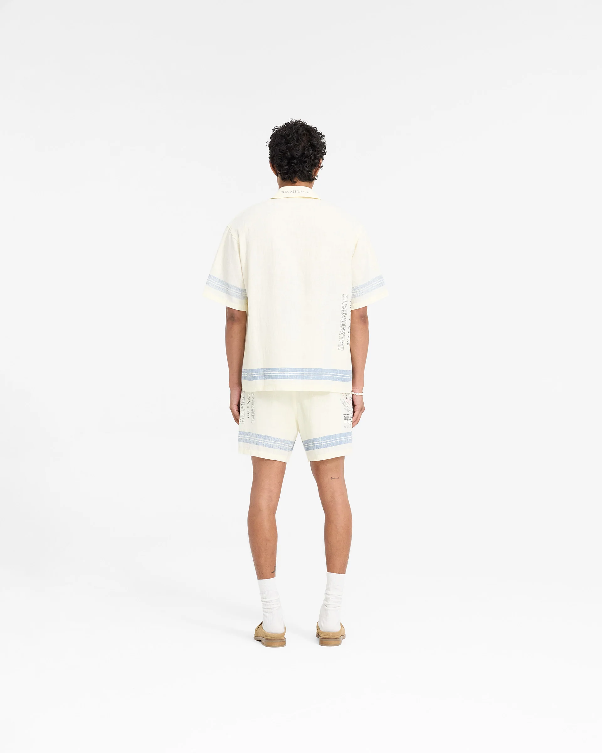 Represent X Duke + Dexter Mountain Lion Resort Short - Ecru - Image 8