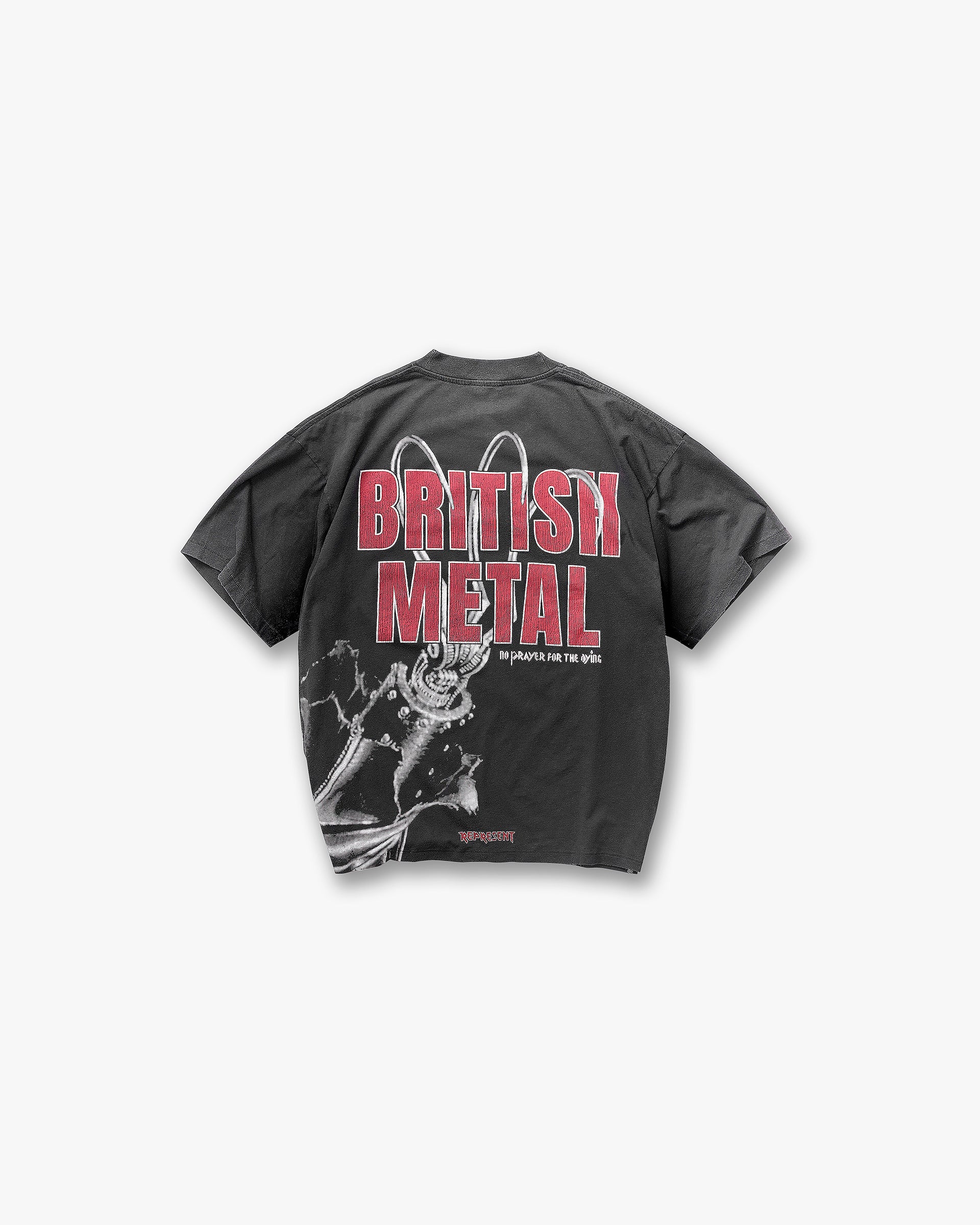 Represent X Iron Maiden British Metal T-Shirt - Stained Brown - Image 2