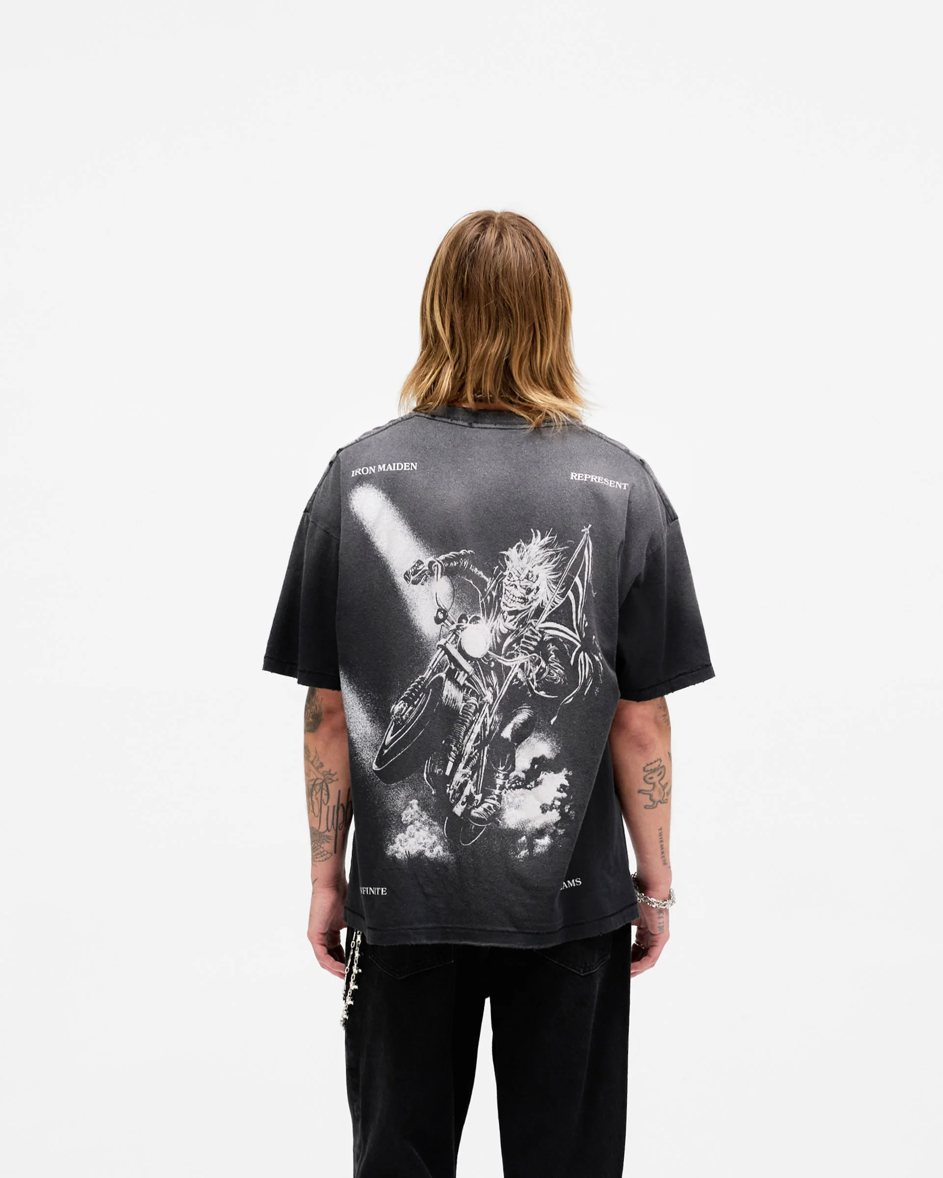 Represent X Iron Maiden Infinite Dreams T-Shirt - Aged Black - Image 6