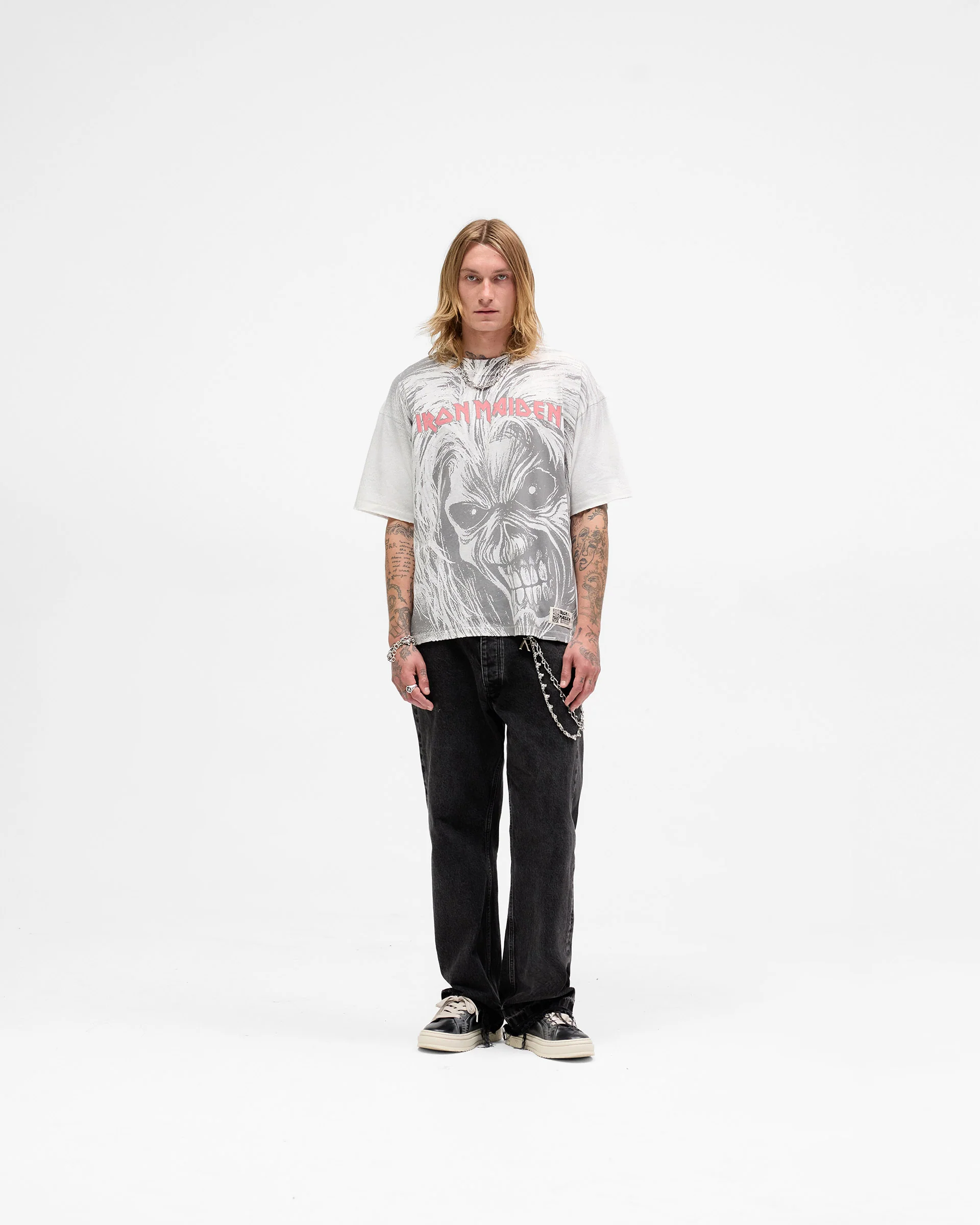 Represent X Iron Maiden Killers T-Shirt - Flat White - Image 6