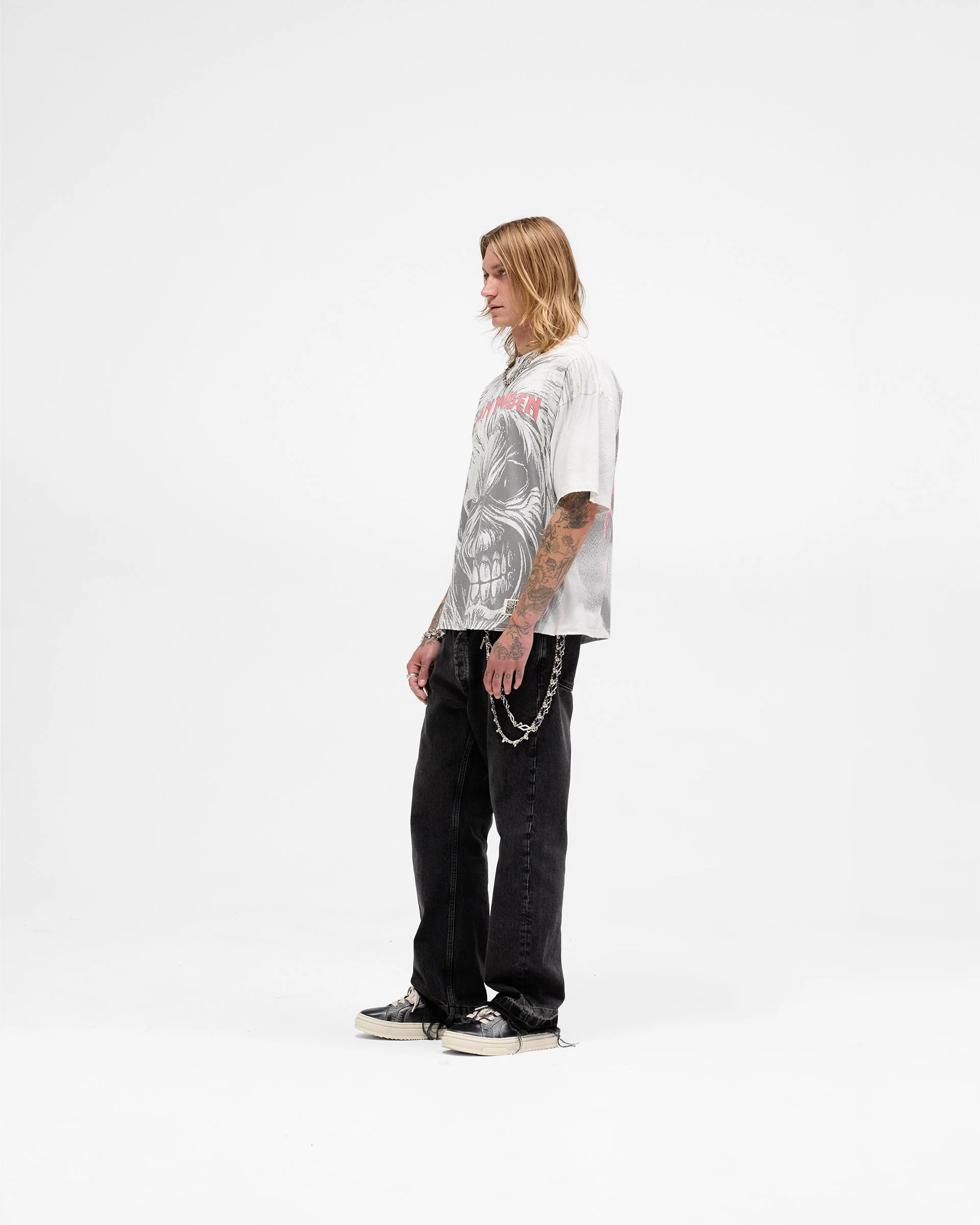 Represent X Iron Maiden Killers T-Shirt - Flat White - Image 7