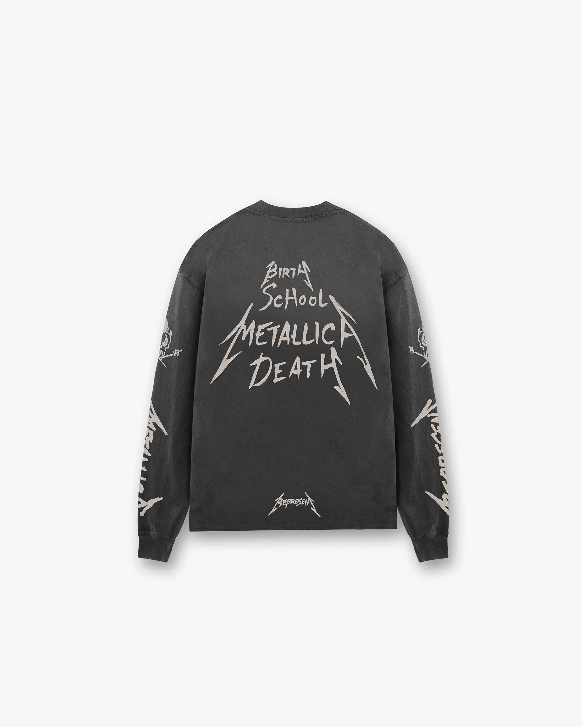 Represent X Metallica Garage Inc Long Sleeve T-Shirt - Stained Black - Image 2