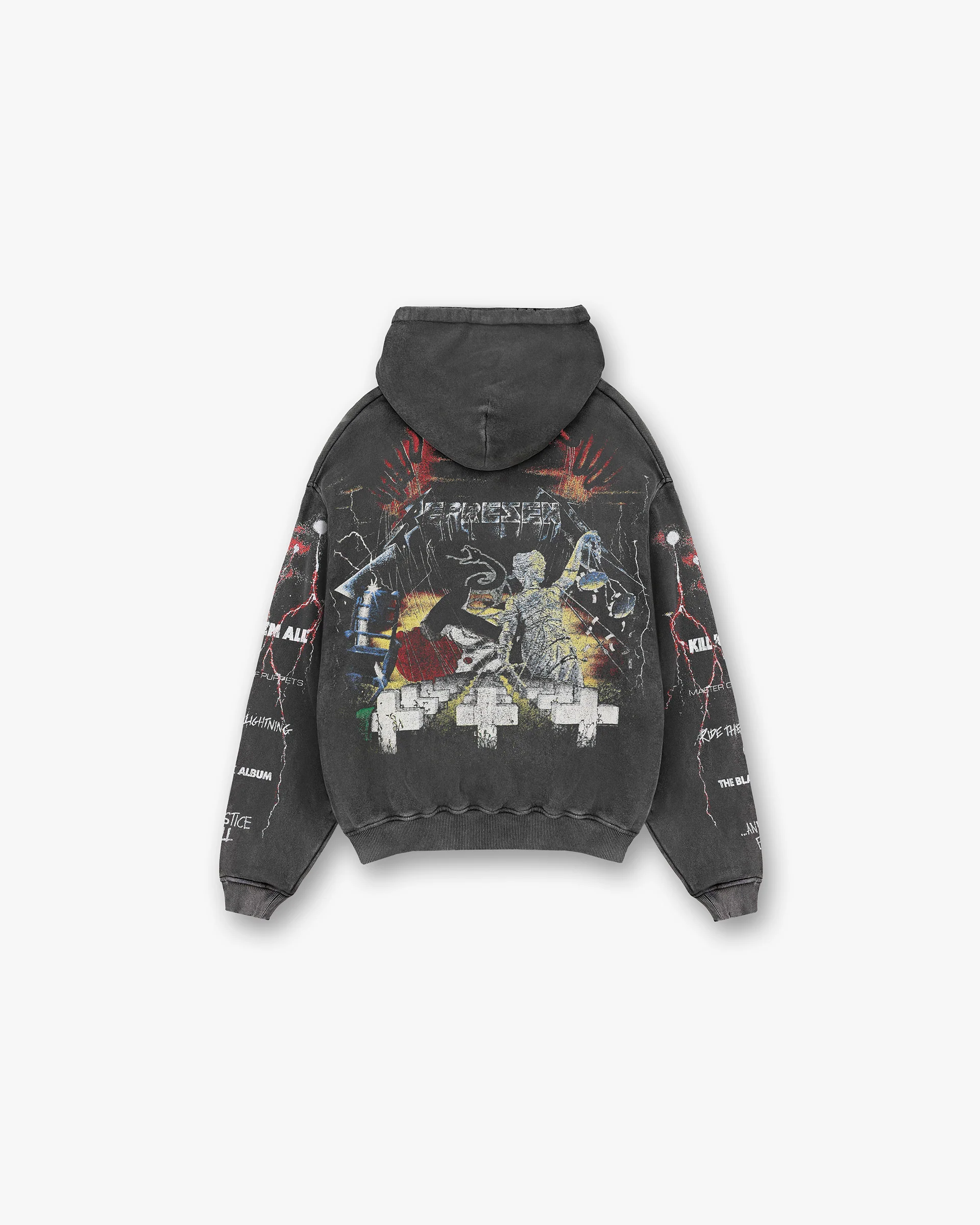 Represent X Metallica Master Of Puppets Hoodie - Vintage Grey - Image 2