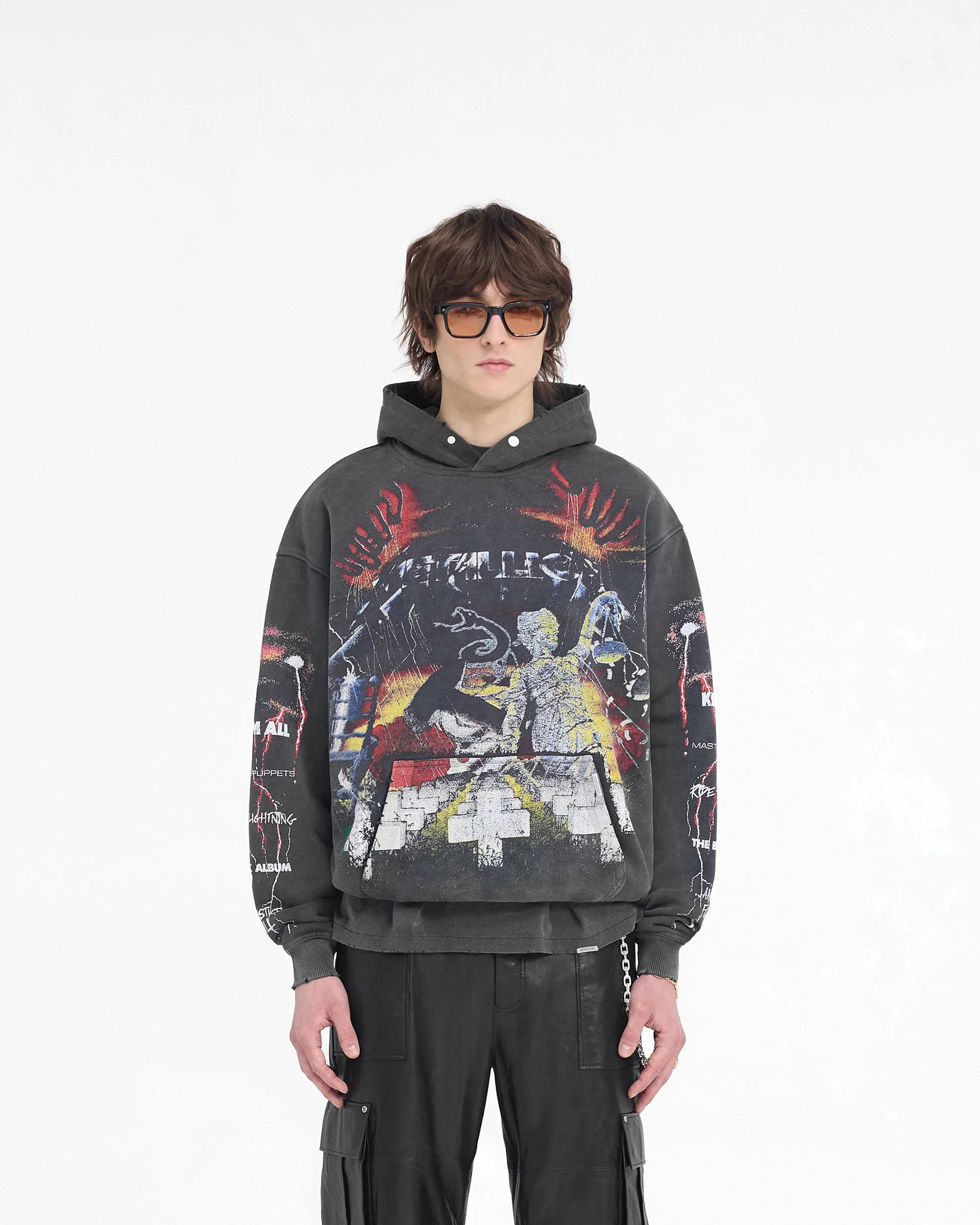 Represent X Metallica Master Of Puppets Hoodie - Vintage Grey - Image 3