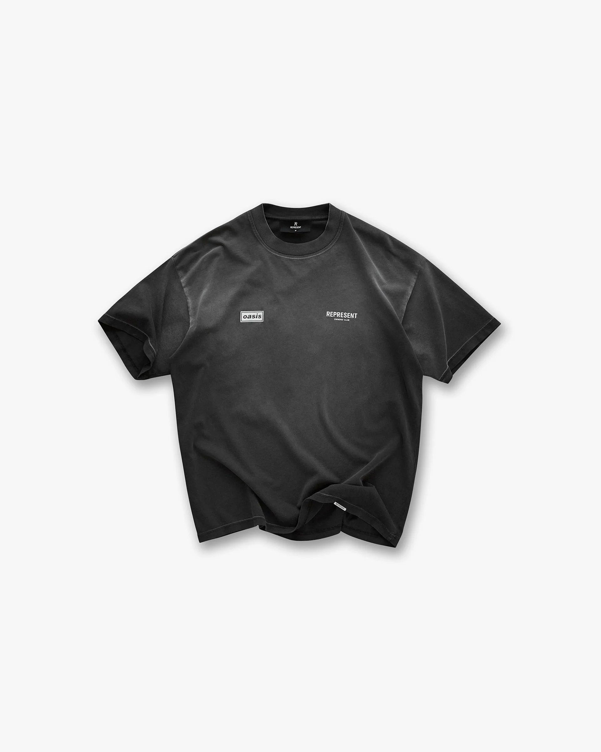 Represent X Oasis Owners Club T-Shirt - Stained Black - Image 2