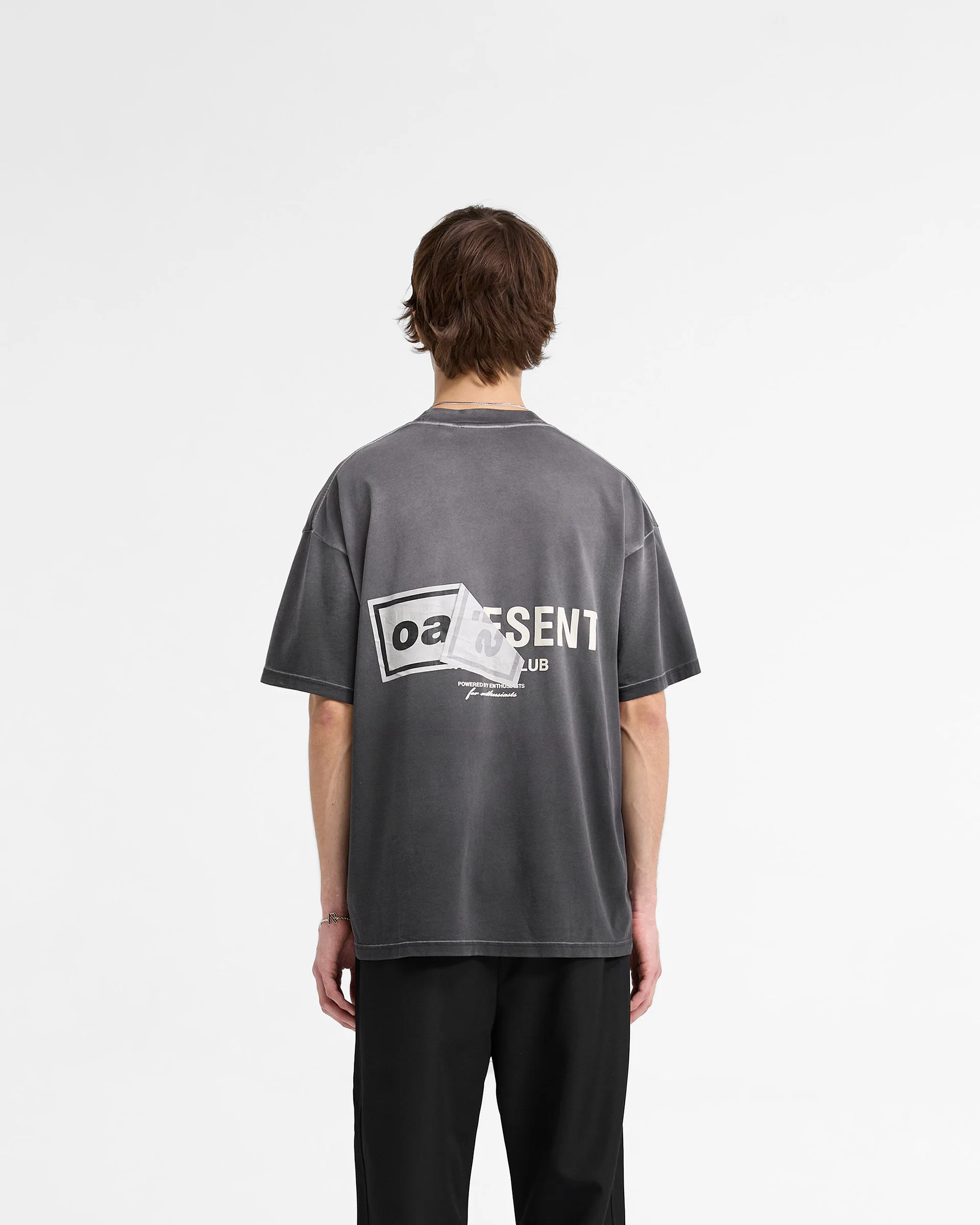 Represent X Oasis Owners Club T-Shirt - Stained Black - Image 4
